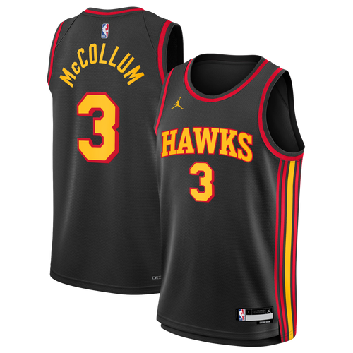Atlanta Hawks Jordan Brand Statement Edition Swingman Jersey - Black - CJ McCollum - Youth