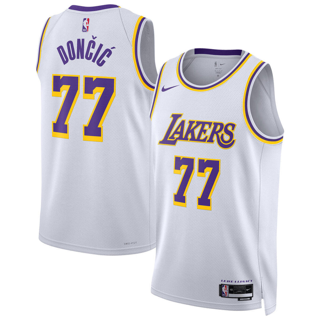 Los Angeles Lakers Nike Association Swingman Jersey - Luka Doncic - Unisex