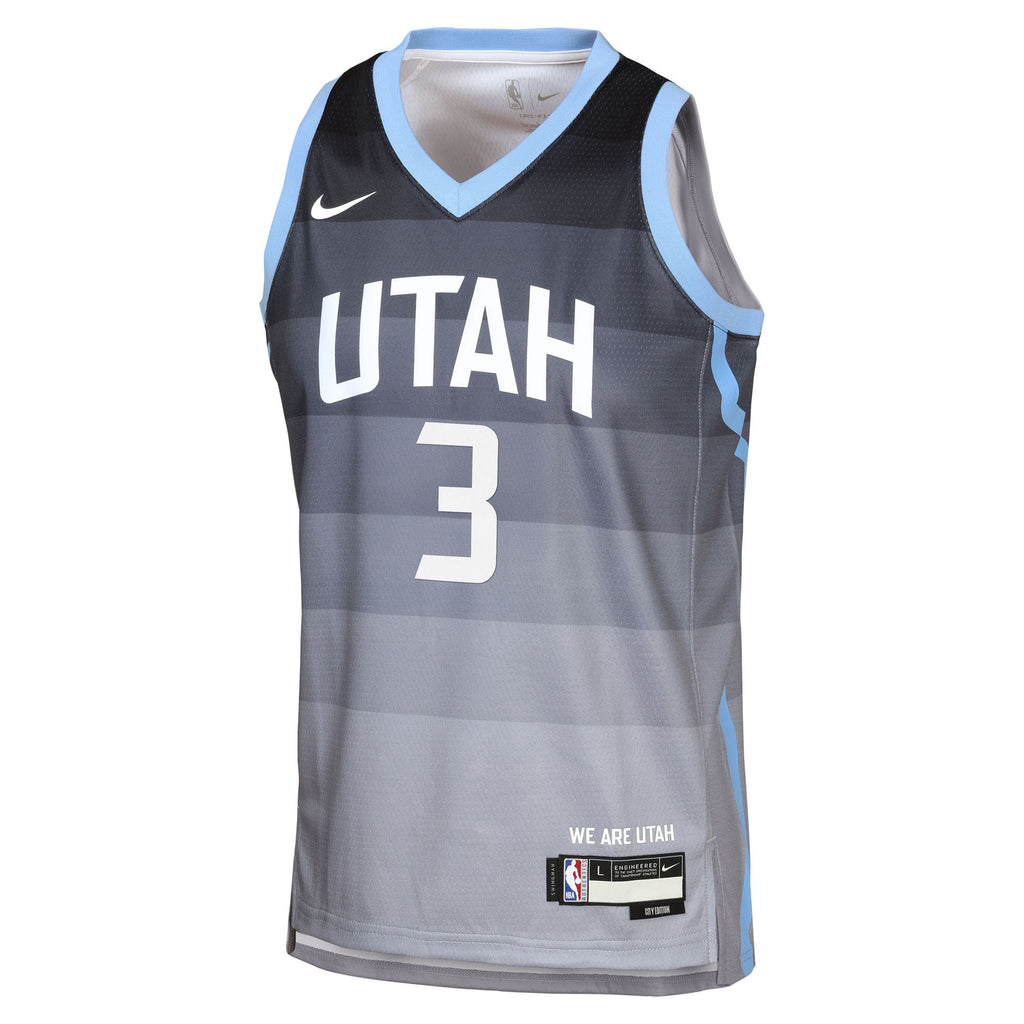 Utah Jazz Nike 2025/26 City Edition Swingman Jersey - Gray - Keyonte George - Youth