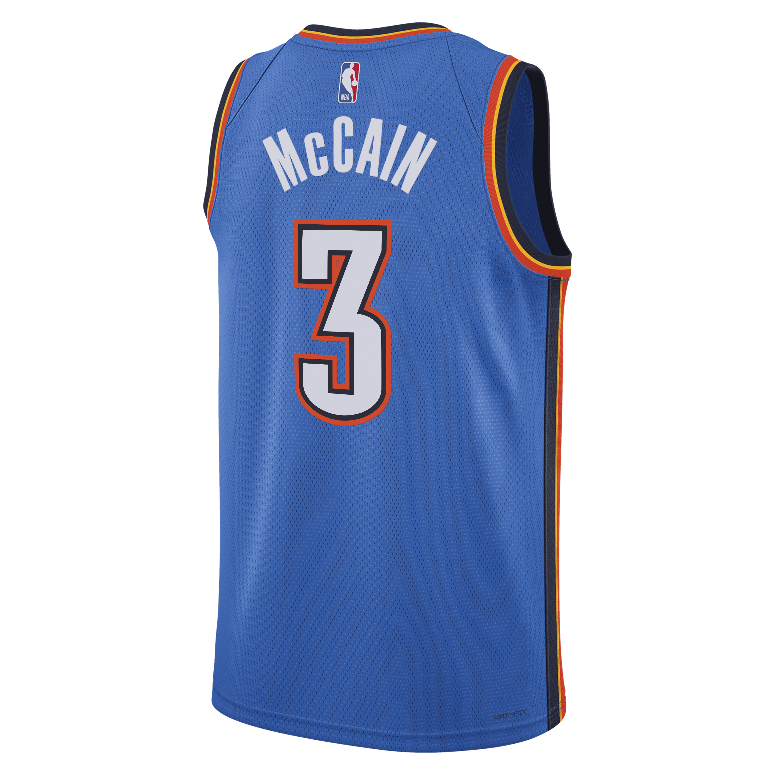 Oklahoma City Thunder Nike Icon Edition Swingman Jersey - Blue - Jared McCain - Unisex