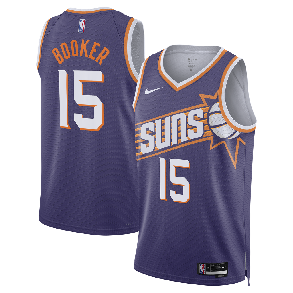 Phoenix Suns Nike Icon Edition Swingman Jersey - Purple - Devin Booker - Unisex