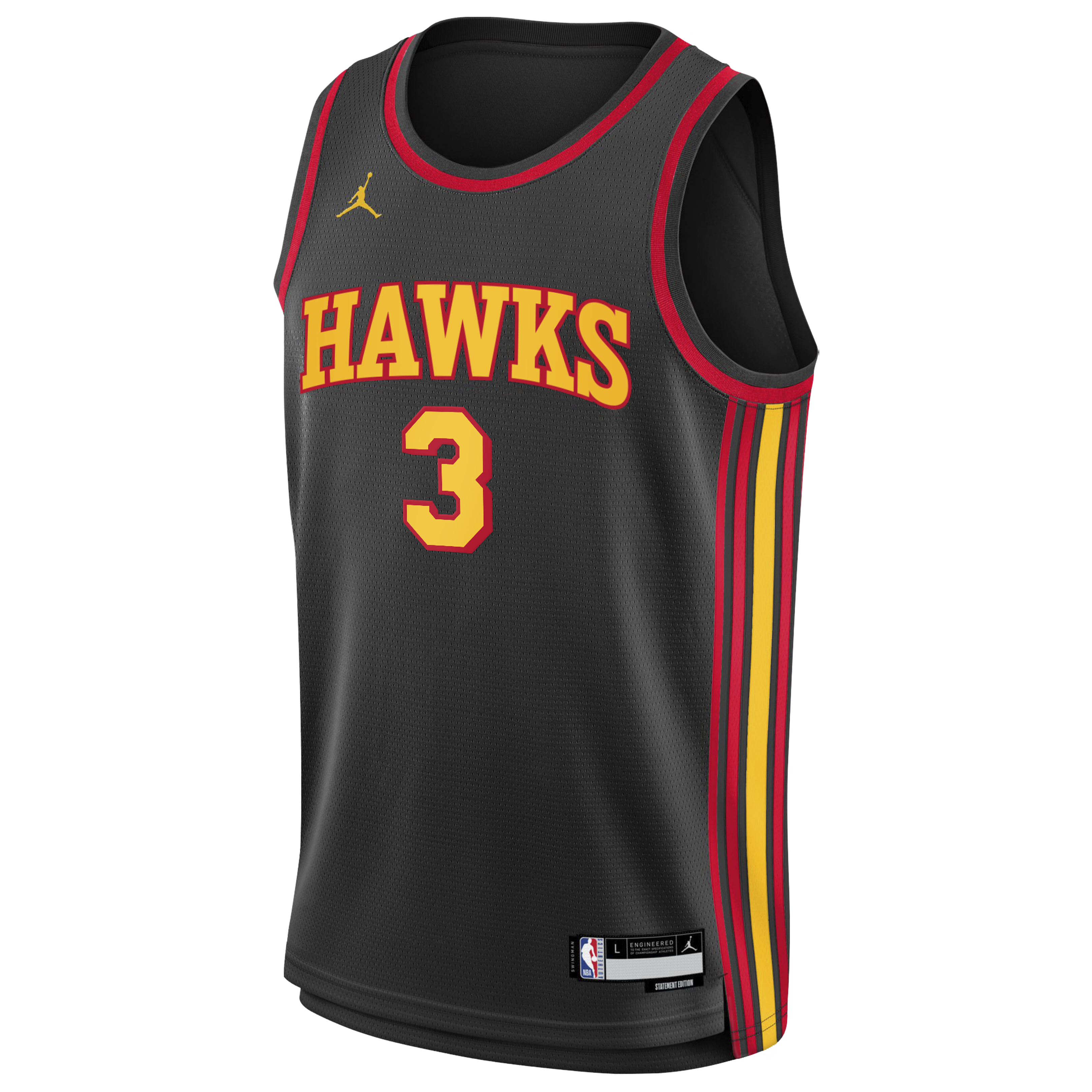 Atlanta Hawks Jordan Brand Statement Edition Swingman Jersey - Black - CJ McCollum - Youth
