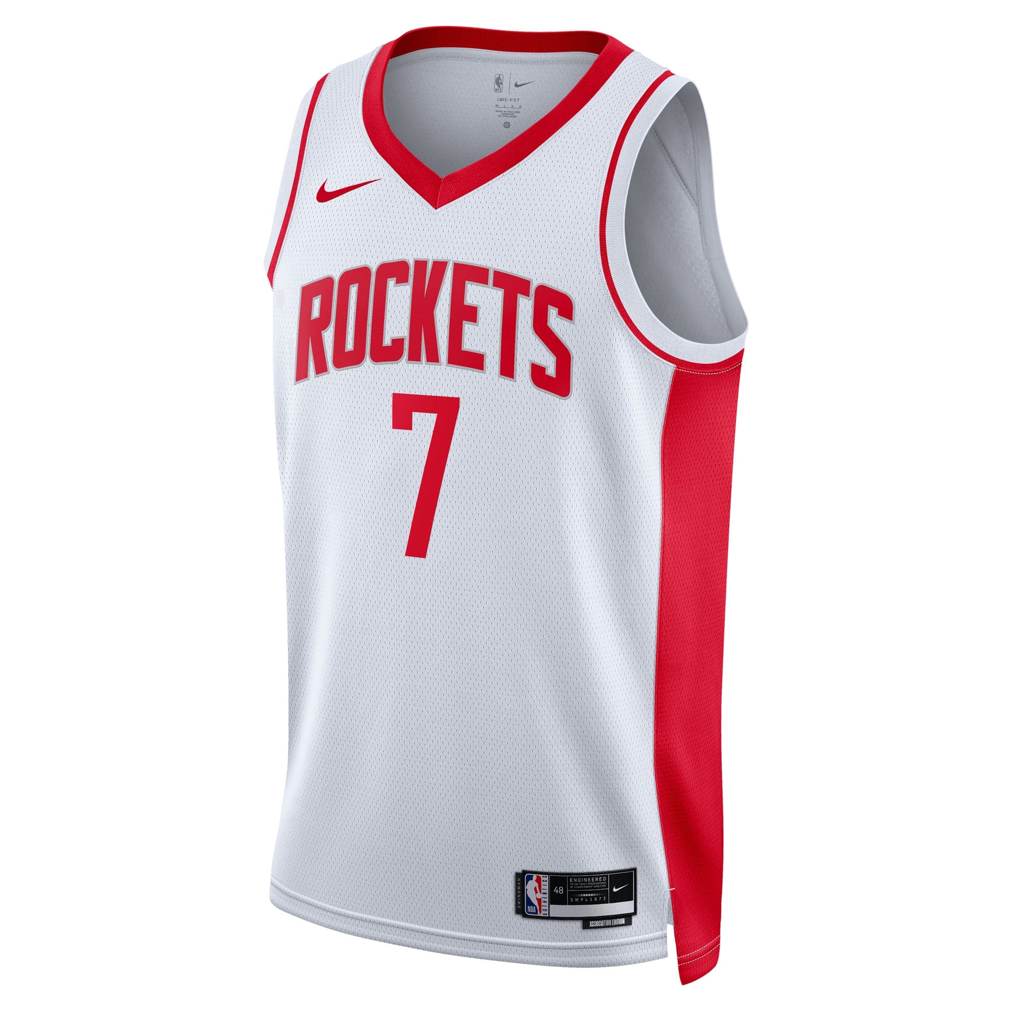 Houston Rockets Nike Association Edition Swingman Jersey - White - Kevin Durant - Unisex