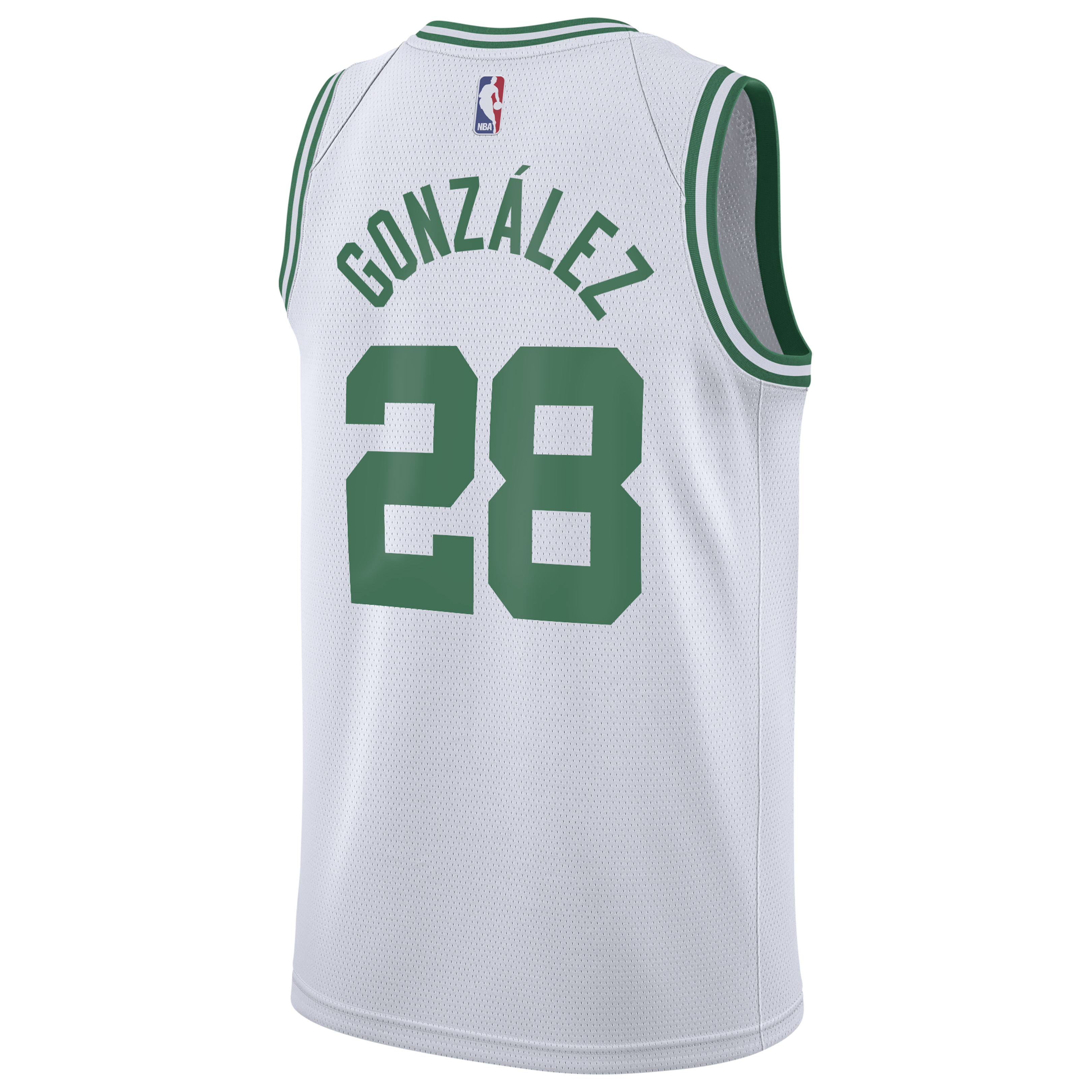 Boston Celtics Nike Association Edition Swingman Jersey - White - Hugo González - Youth
