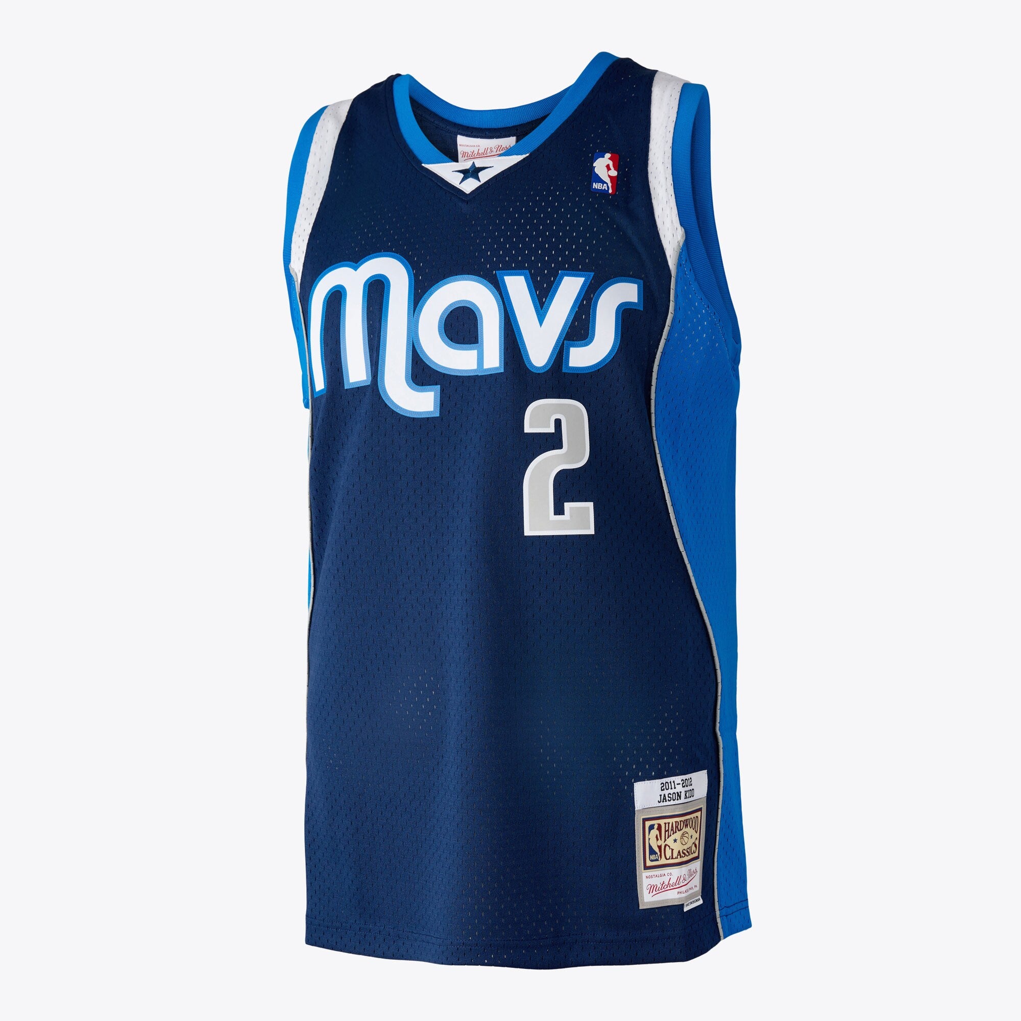 Dallas Mavericks Mitchell & Ness Jason Kidd 2011 Swingman Authentic Jersey - Ash Blue
