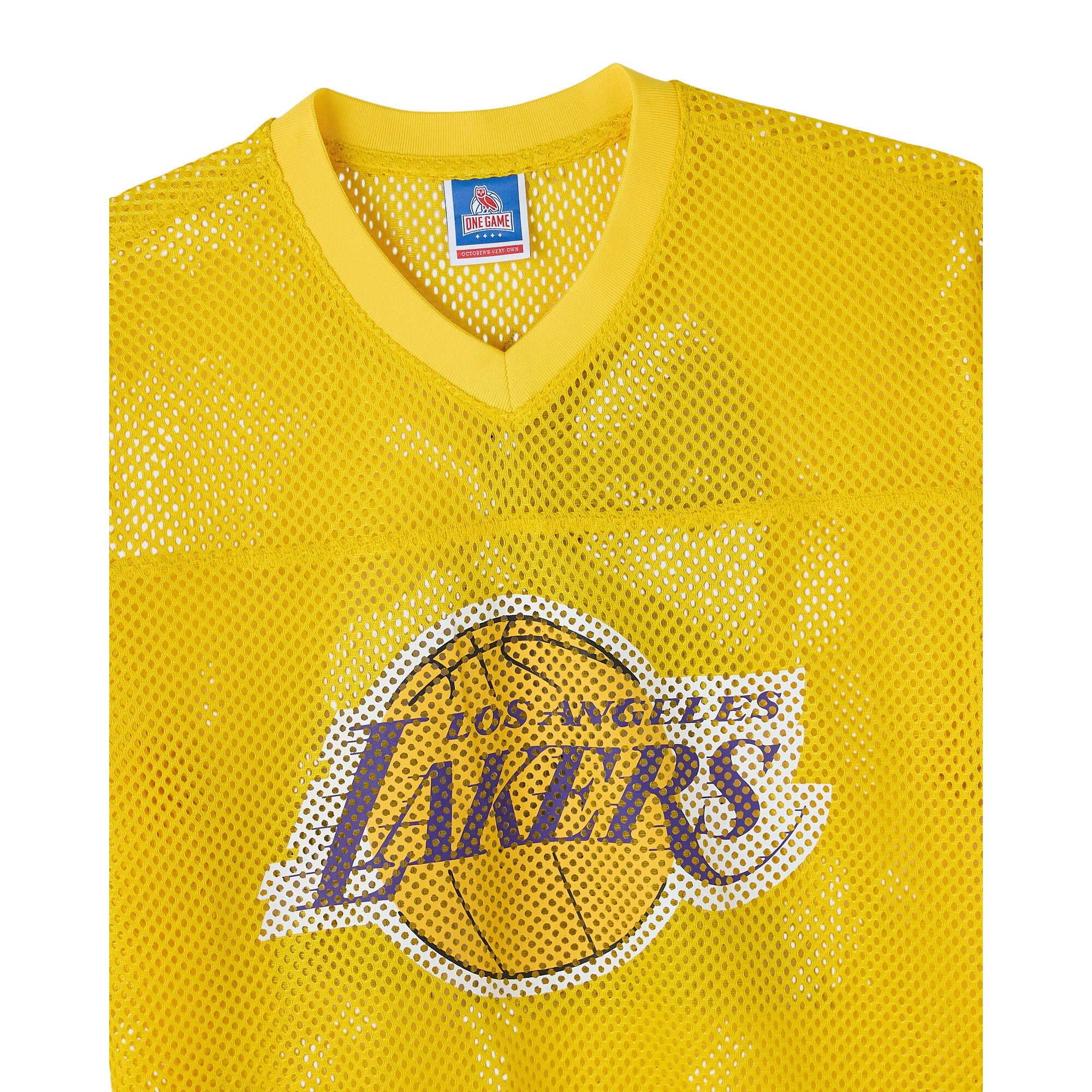 Los Angeles Lakers X OVO Mesh Football Jersey - Mens