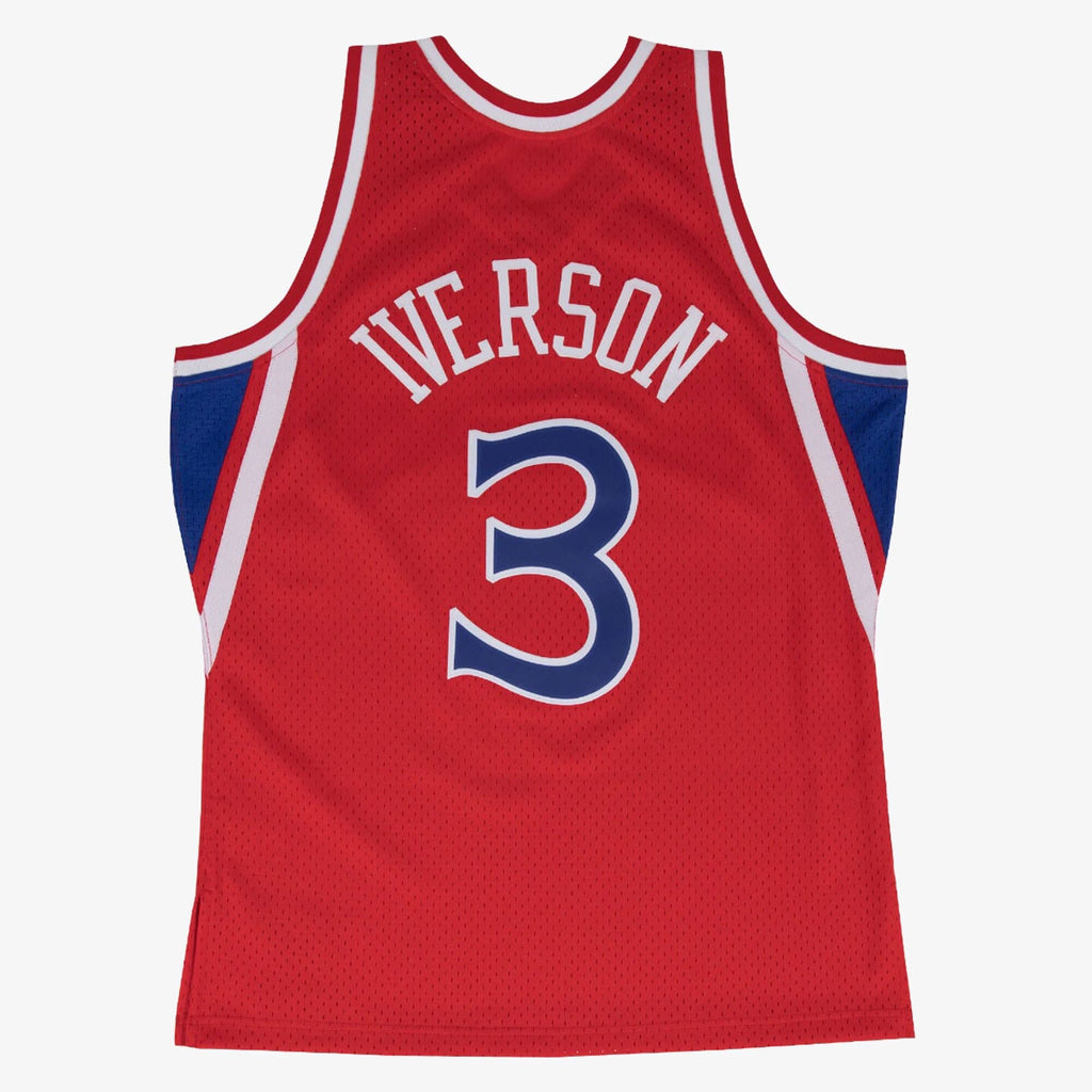 Philadelphia 76ers Mitchell & Ness Swingman Jersey Road Allen Iverson 1996-97