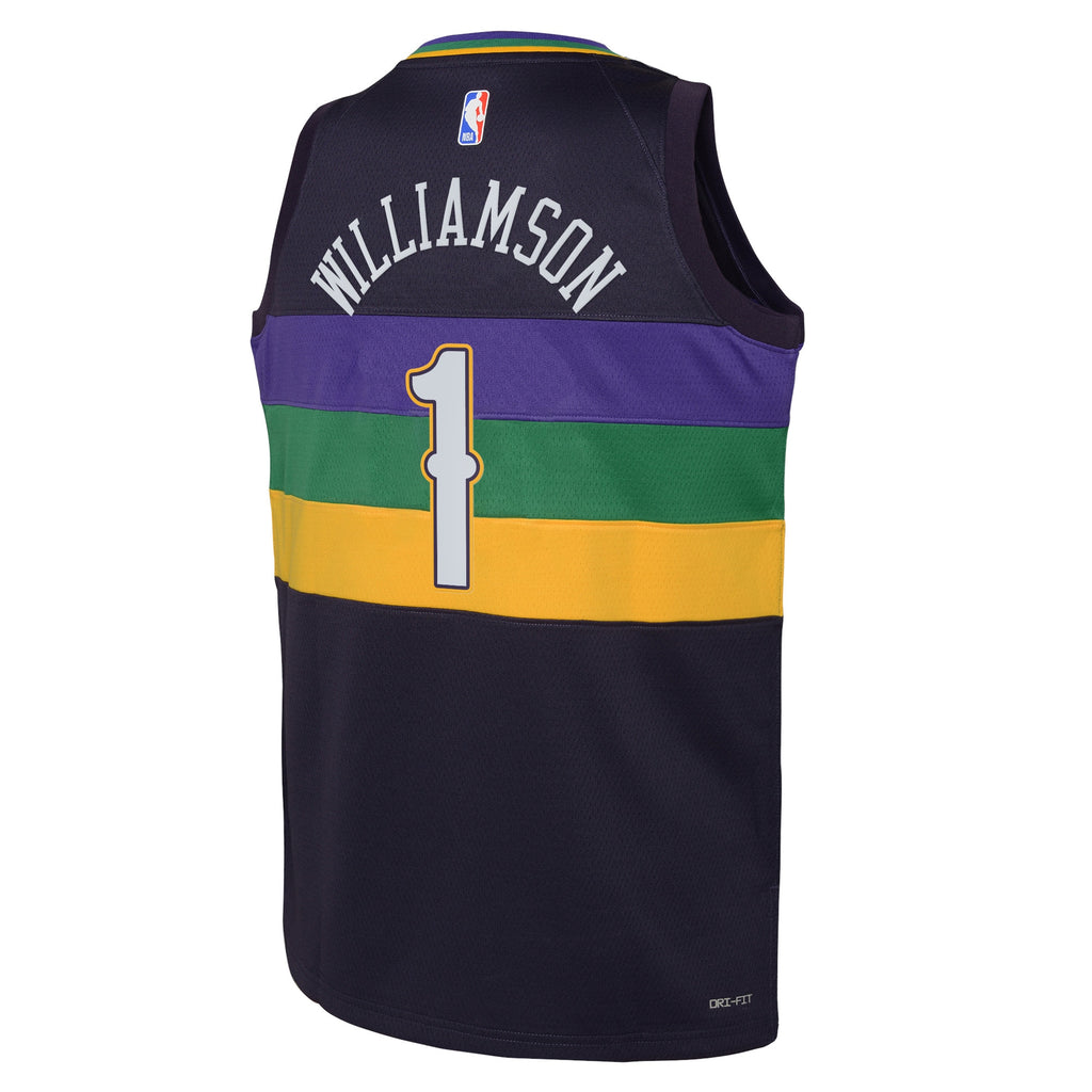 New Orleans Pelicans Nike City Edition Swingman Jersey 22 - Purple - Zion Williamson - Youth