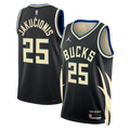 Milwaukee Bucks Jordan Brand Statement Edition Swingman Jersey - Hunter Green - Kasparas Jakučionis - Unisex