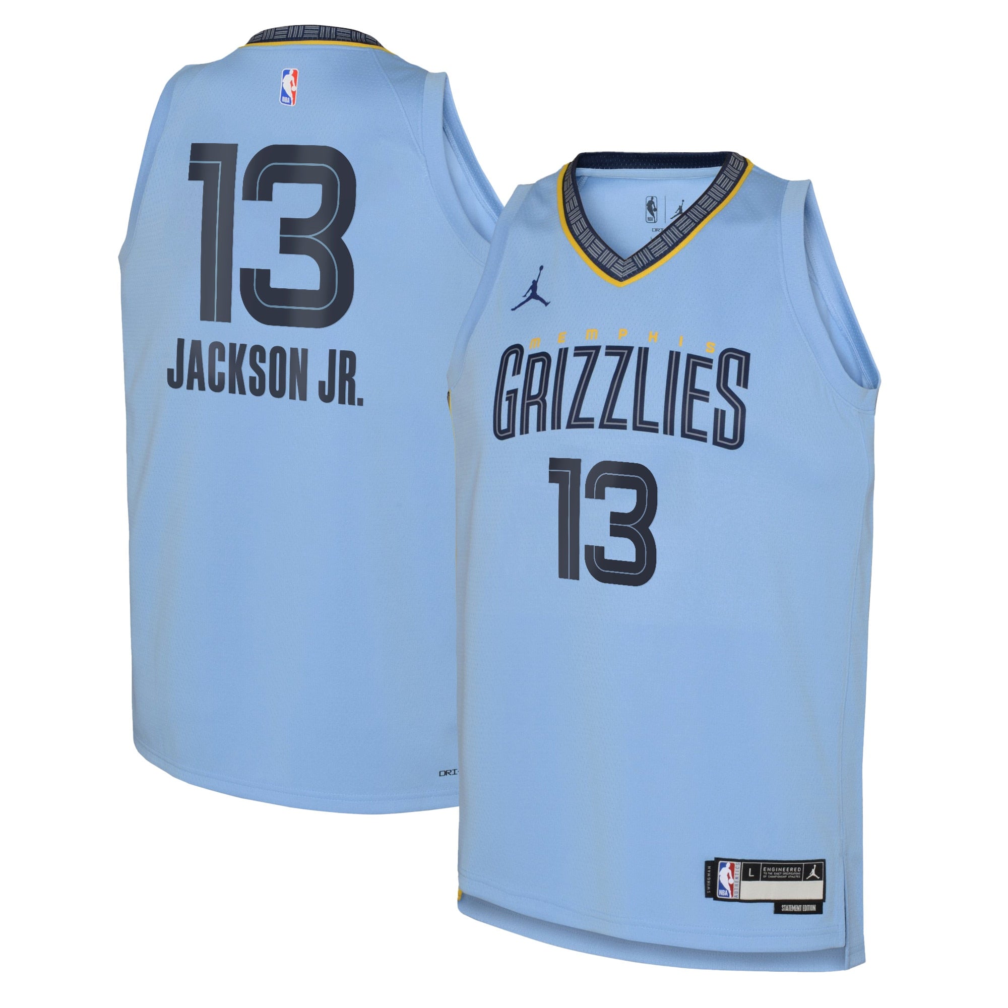 Memphis Grizzlies Jordan Statement Edition Swingman Jersey 22 - Light Blue - Jaren Jackson Jr. - Youth