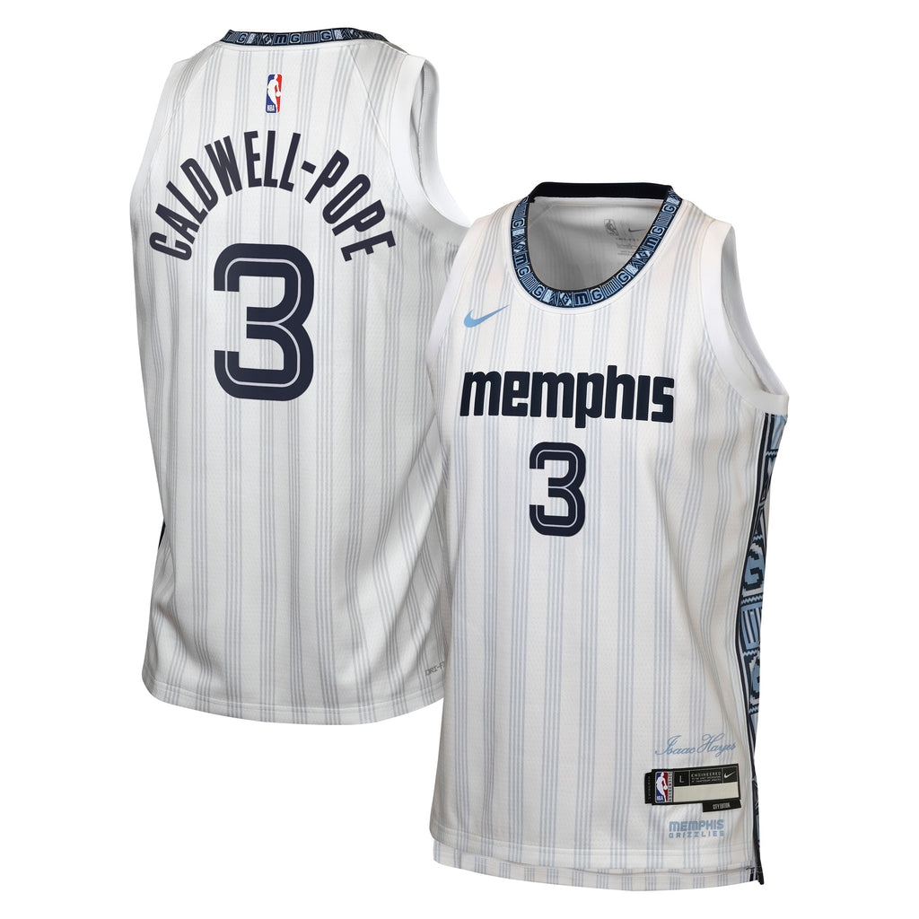 Memphis Grizzlies Nike 2025/26 City Edition Swingman Jersey - Gray - Kentavious Caldwell-Pope - Youth