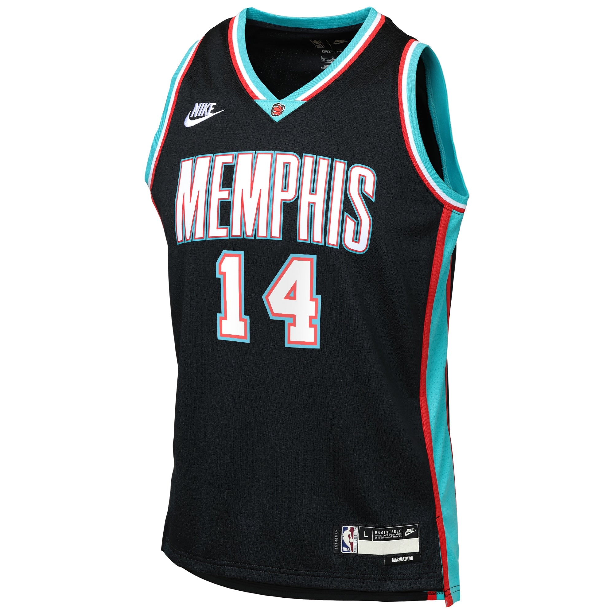 Memphis Grizzlies Nike Classic Edition Jersey - Black - Zach Edey - Youth