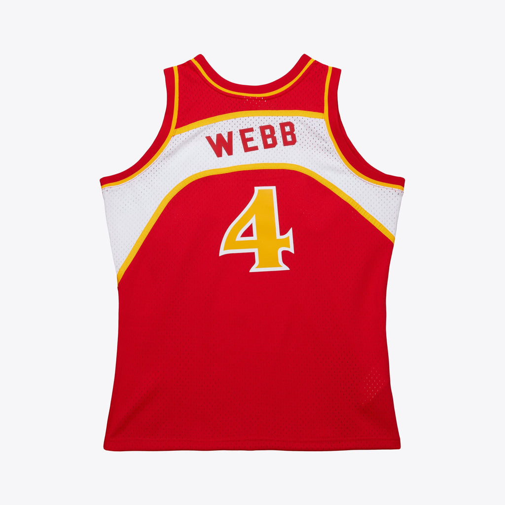 Atlanta Hawks Mitchell & Ness Swingman Jersey Road Spud Webb 1986-87