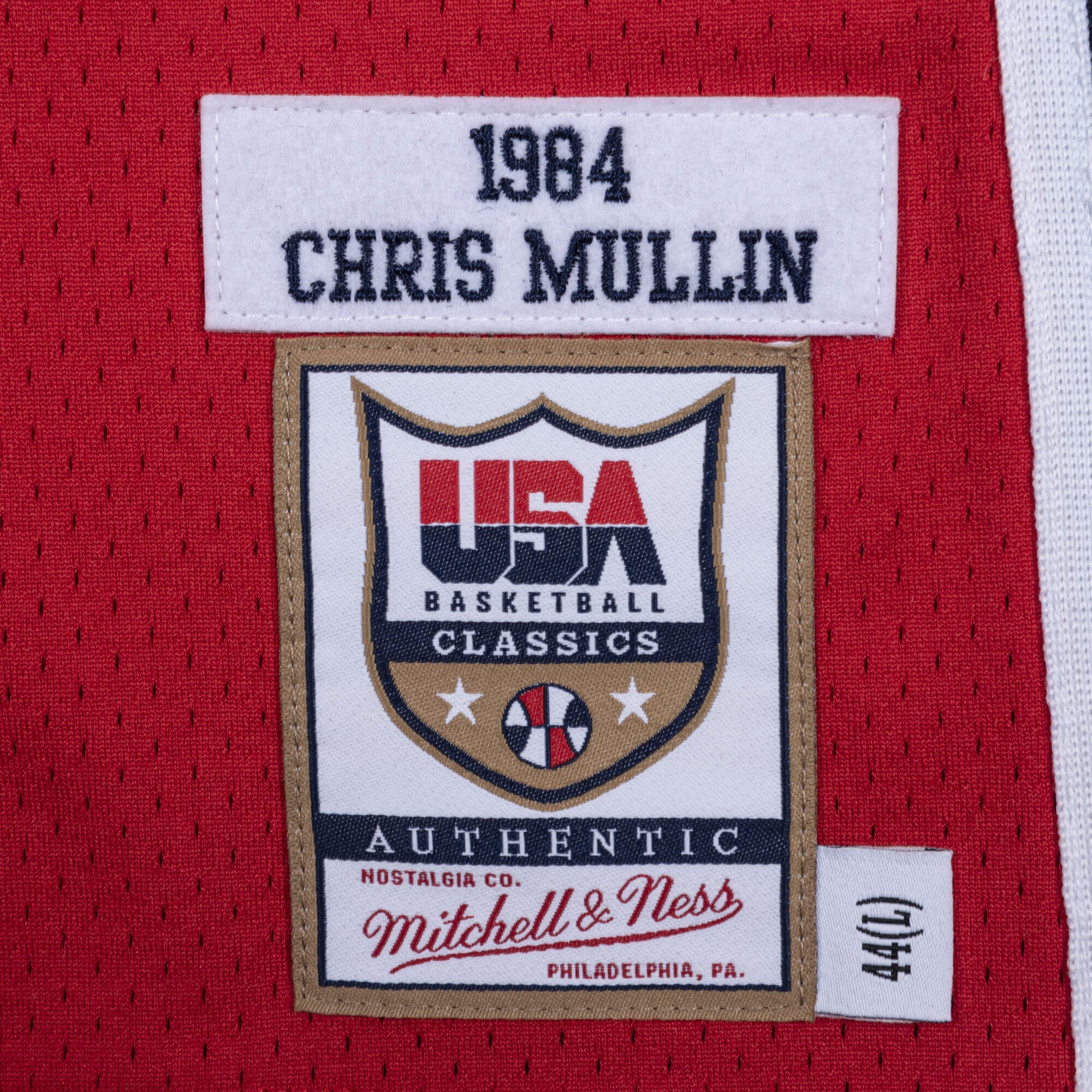 USA Basketball Mitchell & Ness Authentic Jersey Chris Mullin 1984