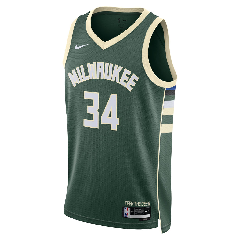 Milwaukee Bucks Giannis Antetokounmpo Nike Dri-Fit Swingman Jersey
