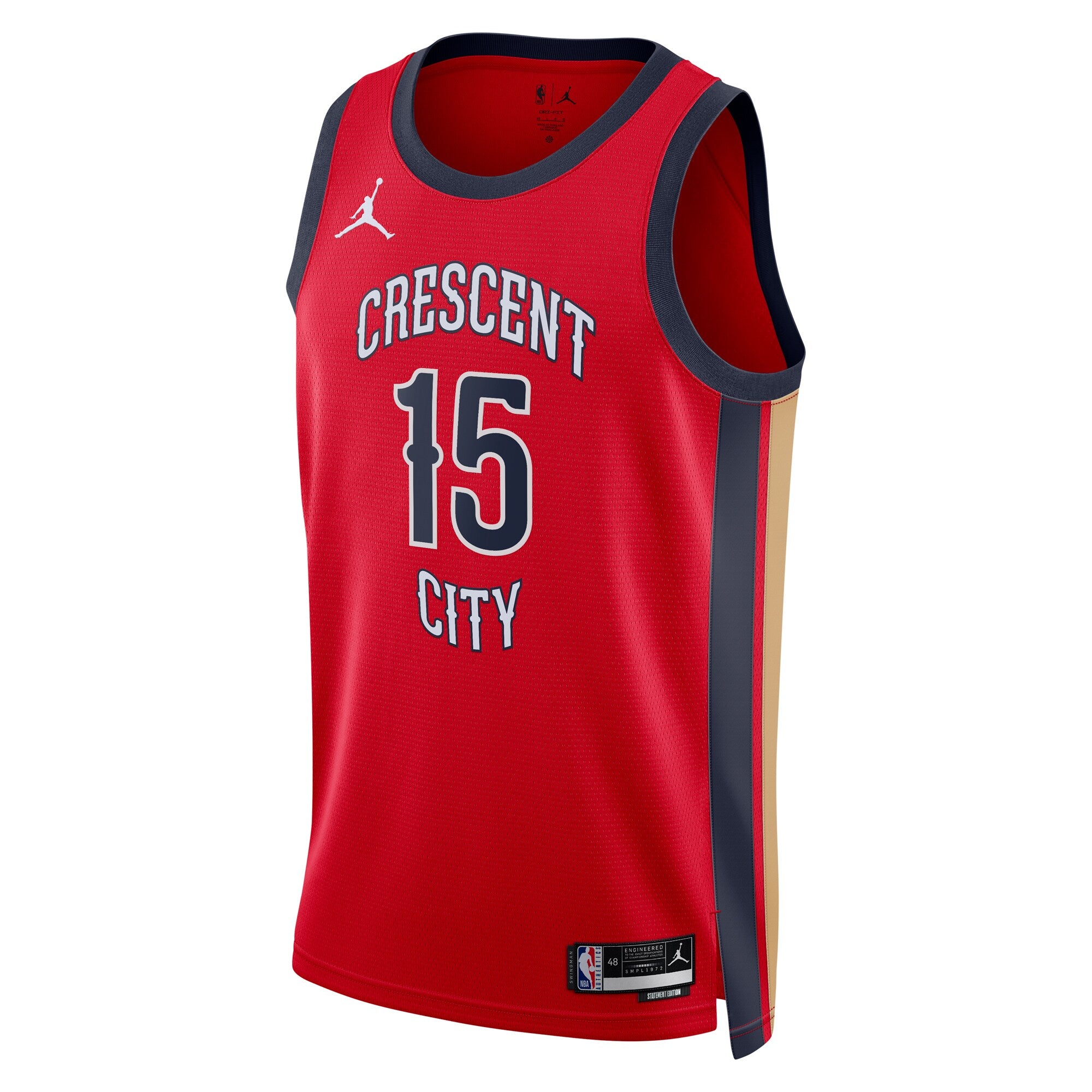 New Orleans Pelicans Jordan Brand Statement Edition Swingman Jersey - Red - Jose Alvarado - Unisex