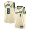 Milwaukee Bucks Nike 2025/26 City Edition Swingman Jersey - Cream - Bobby Portis - Unisex