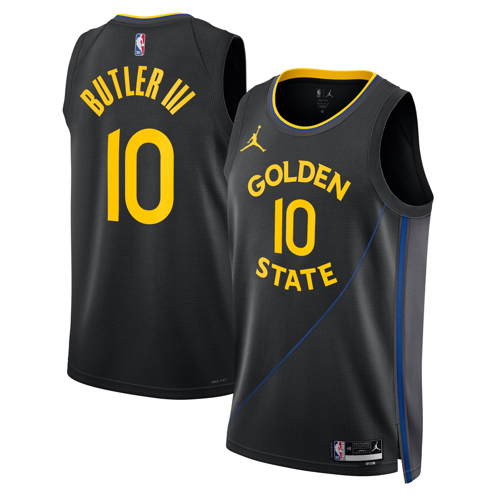 Golden State Warriors Jordan Brand 2024/25 Statement Edition Swingman Jersey - Black - Jimmy Butler III - Unisex