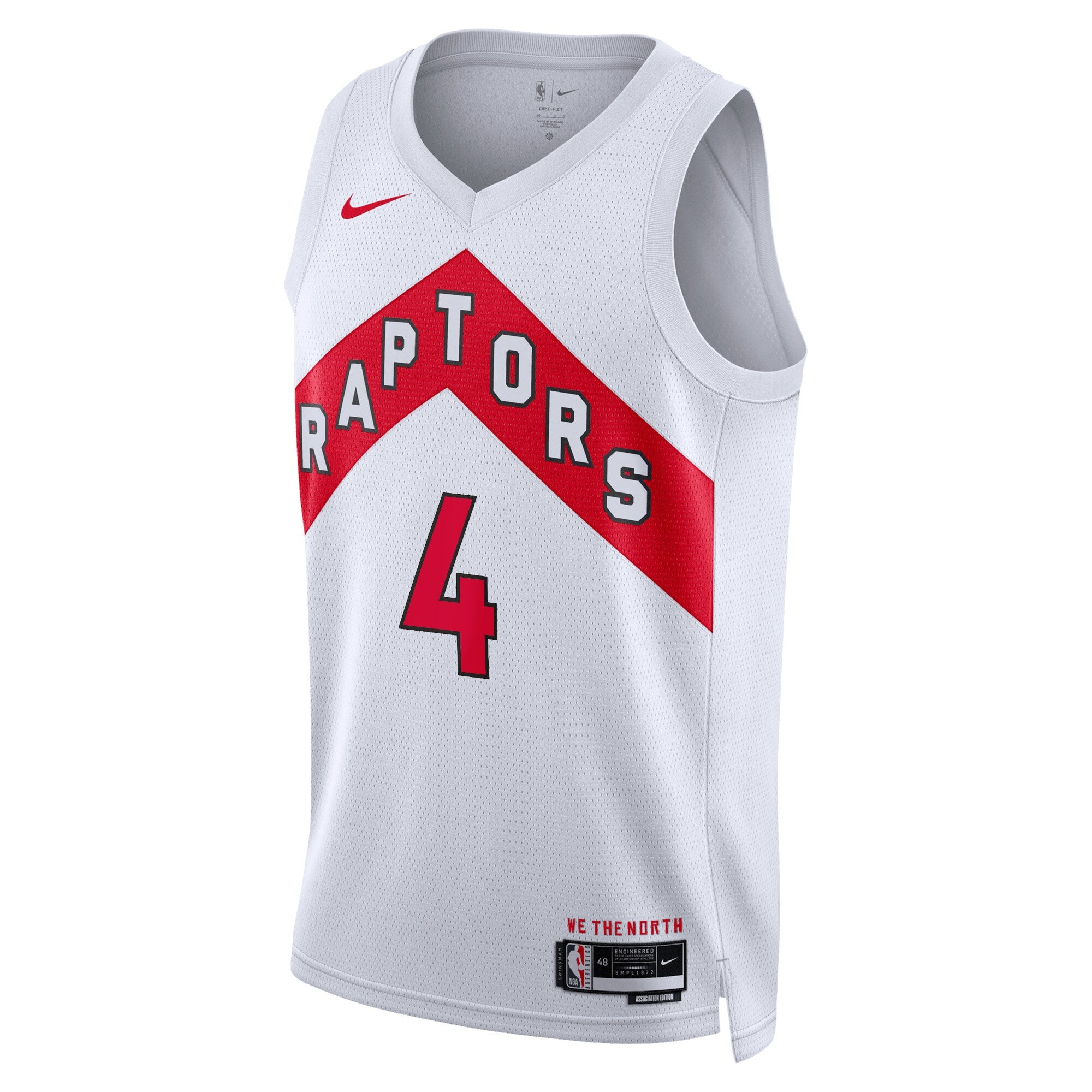 Toronto Raptors Nike Association Edition Swingman Jersey - White - Scottie Barnes - Unisex