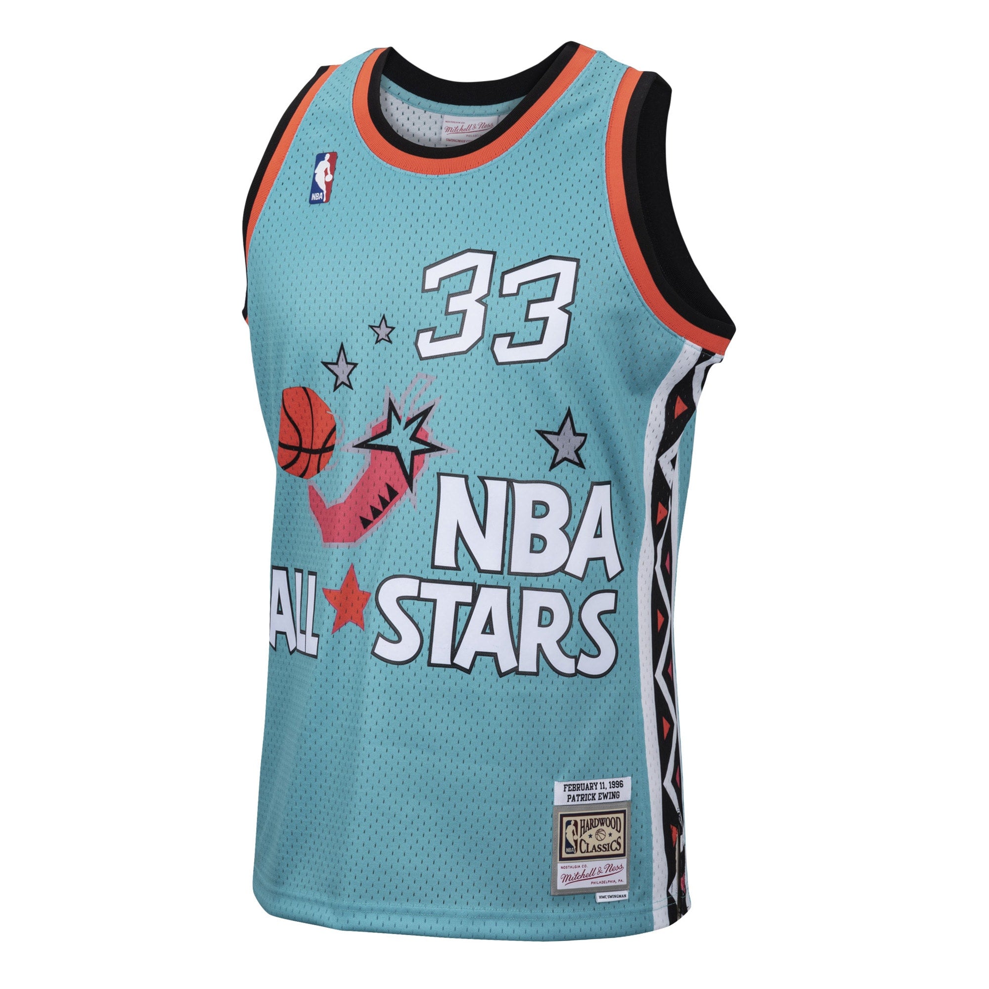 NBA Mitchell & Ness Patrick Ewing 1996 All-Star Swingman Authentic Jersey - Teal