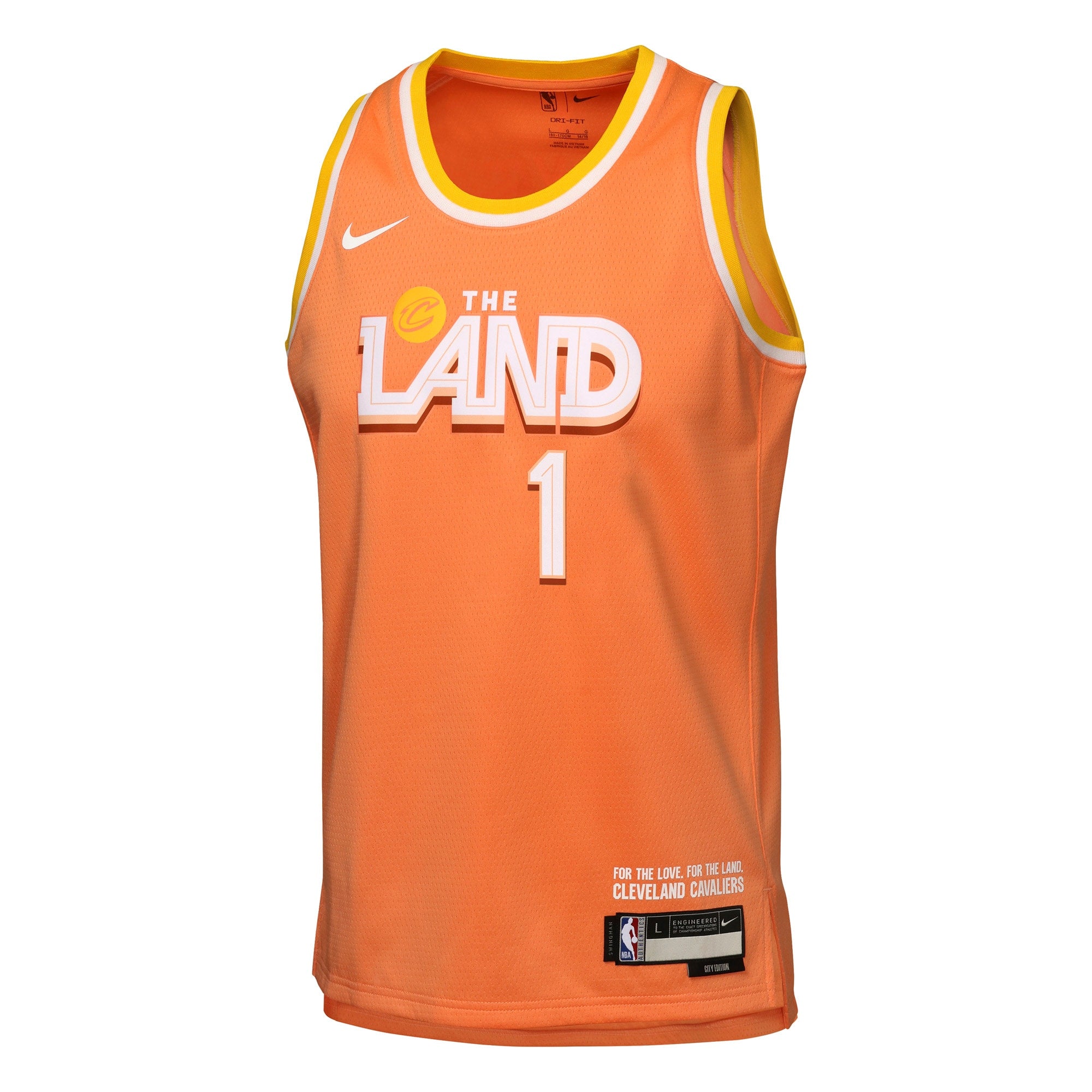 Cleveland Cavaliers Nike 2025/26 City Edition Swingman Jersey - Orange - Max Strus - Youth
