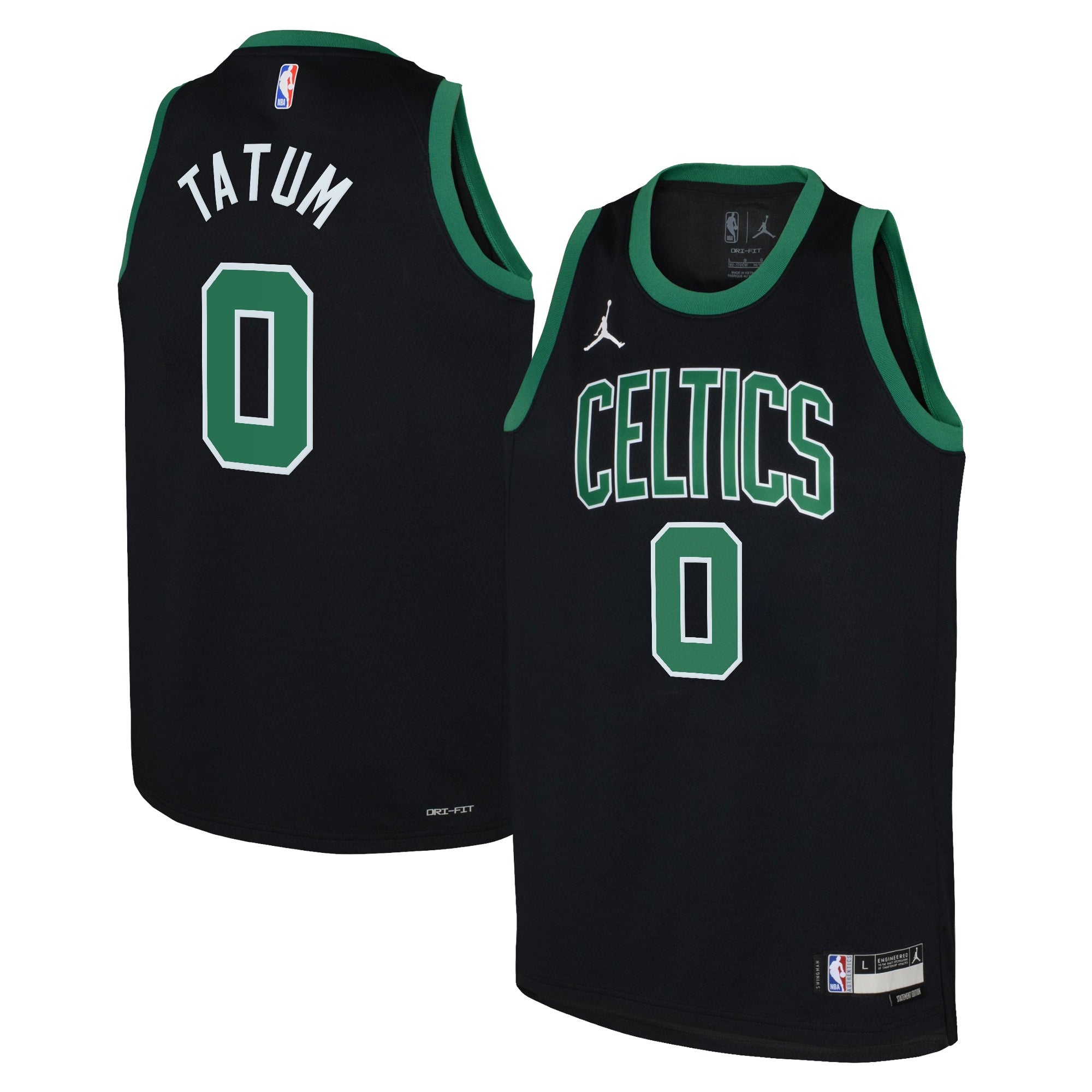 Boston Celtics Jordan Brand Statement Edition Swingman Jersey 22 - Black - Jayson Tatum - Youth