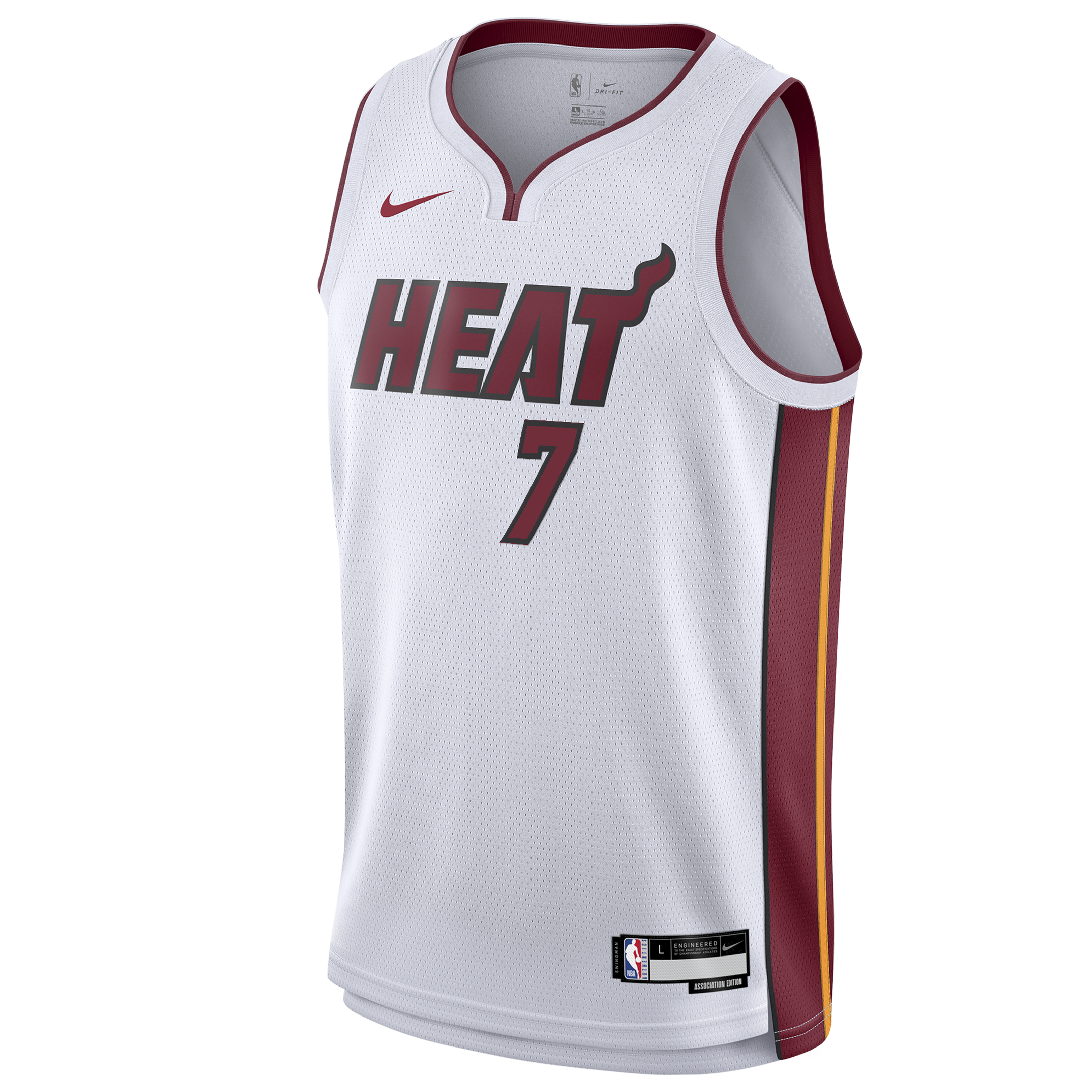 Miami Heat Nike Association Edition Swingman Jersey - White - Giannis Antetokounmpo - Youth