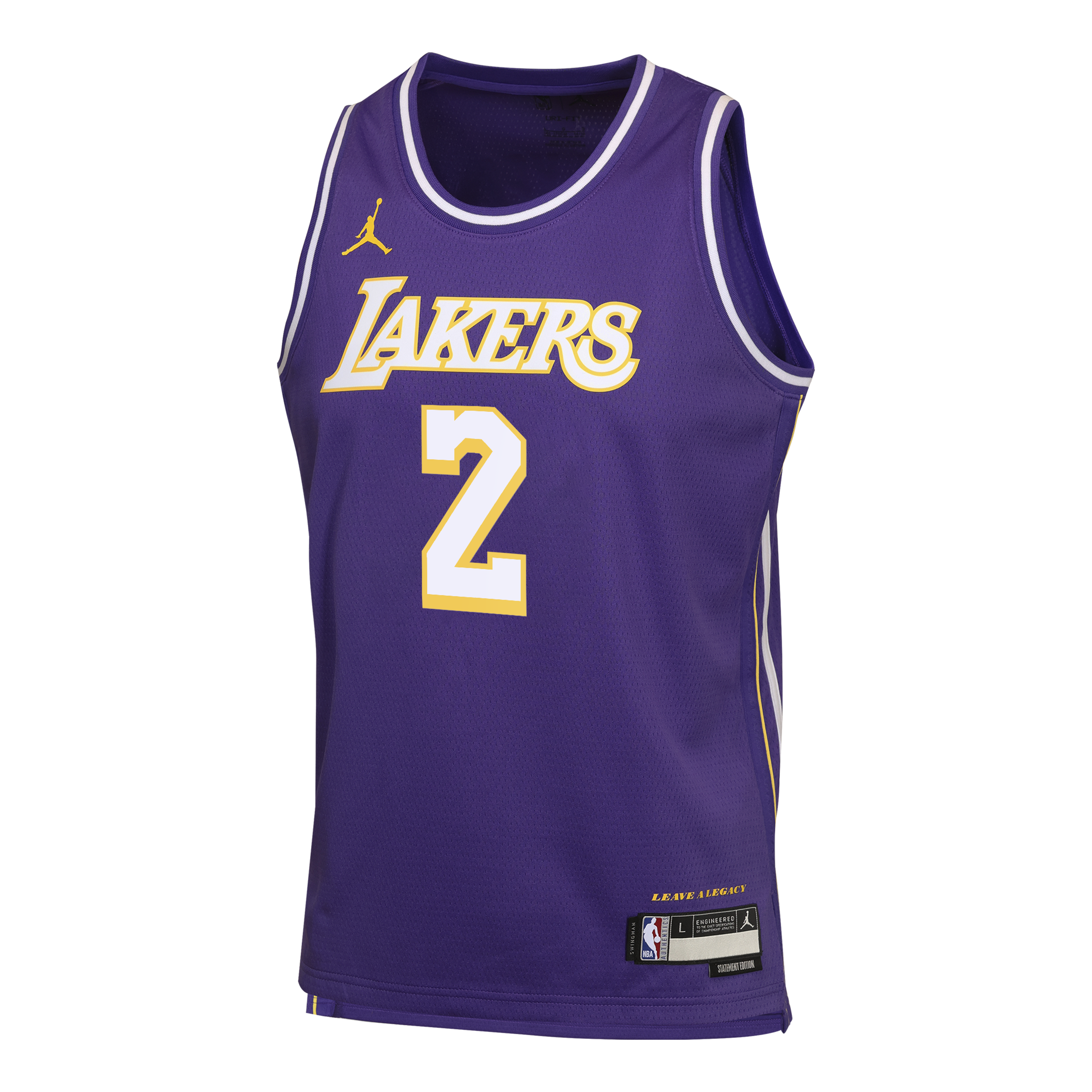 Los Angeles Lakers Jordan Brand Statement Edition Jersey - Purple - Jarred Vanderbilt - Youth