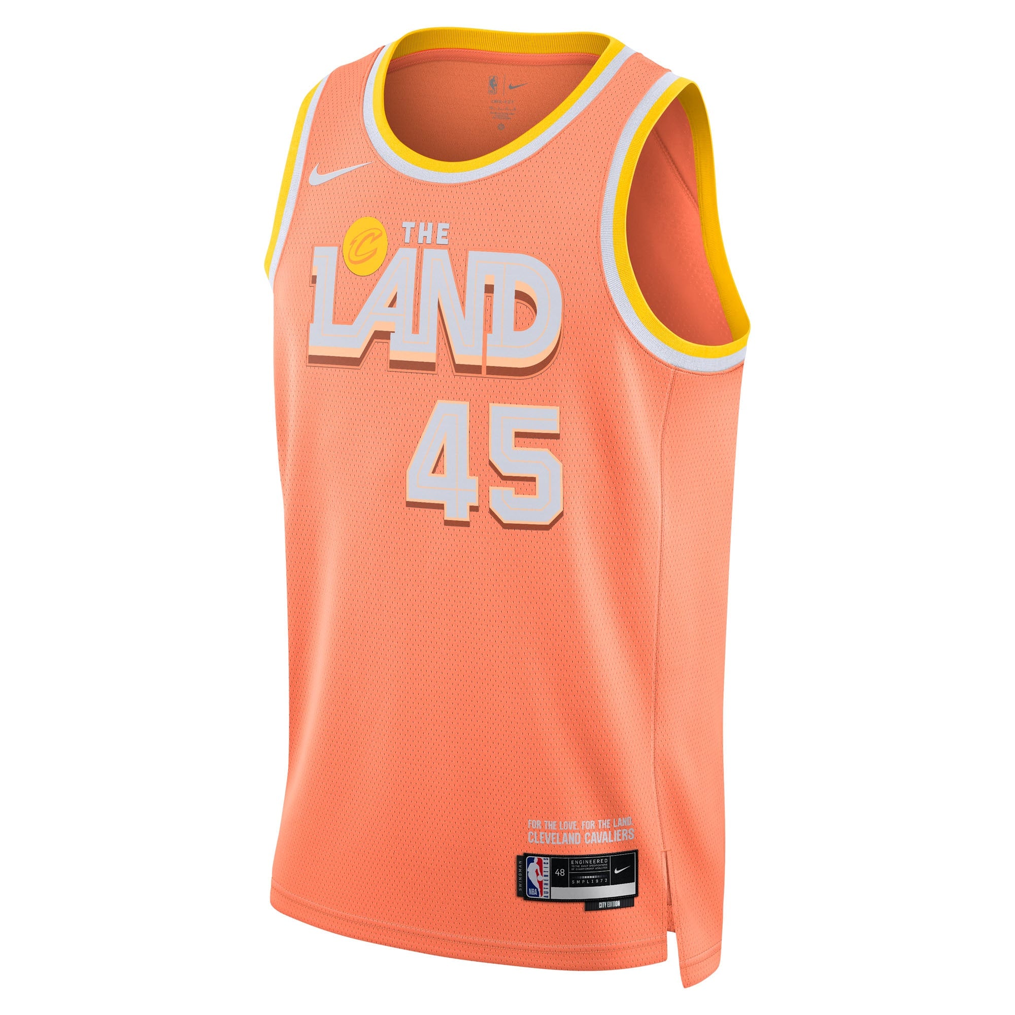 Cleveland Cavaliers Nike 2025/26 City Edition Swingman Jersey - Orange - Donovan Mitchell - Unisex