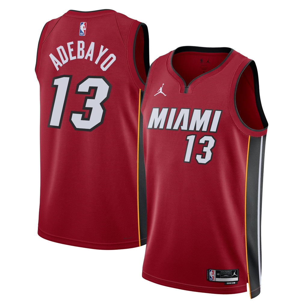 Miami Heat Jordan Statement Edition Swingman Jersey - Red - Bam Adebayo - Unisex