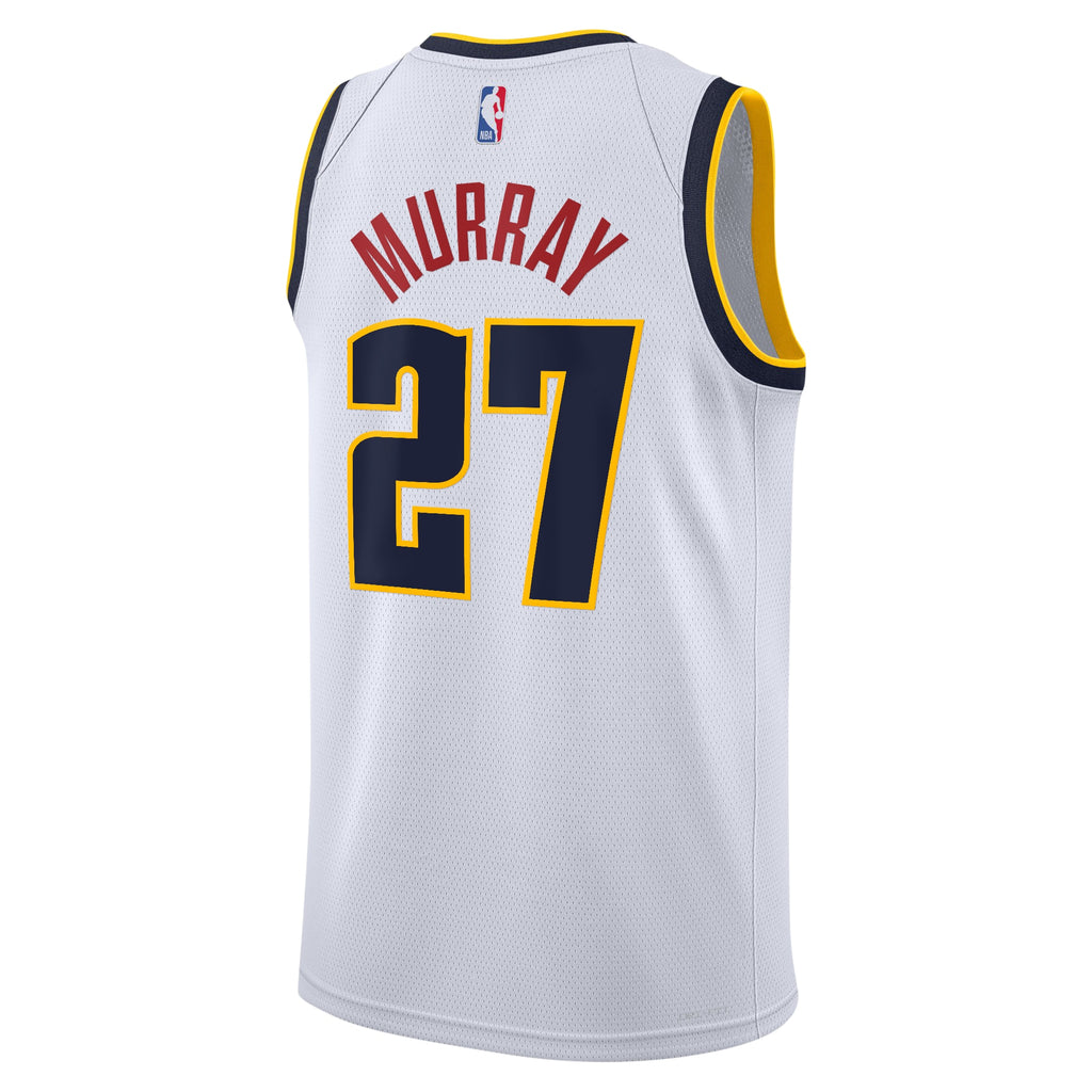 Denver Nuggets Nike Association Swingman Jersey - White - Jamal Murray - Youth