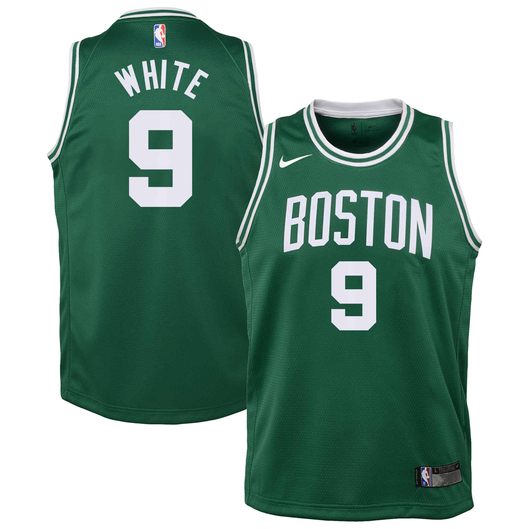 Boston Celtics Nike Icon Edition Swingman Jersey - Kelly Green - Derrick White - Youth