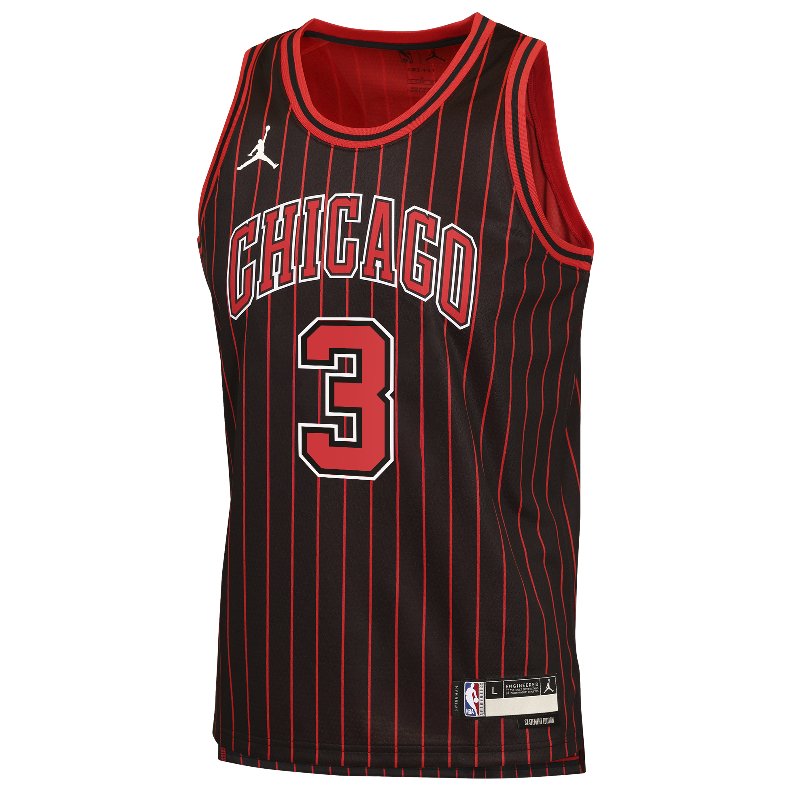Chicago Bulls Jordan Brand Statement Edition Jersey - Black - Josh Giddey - Youth
