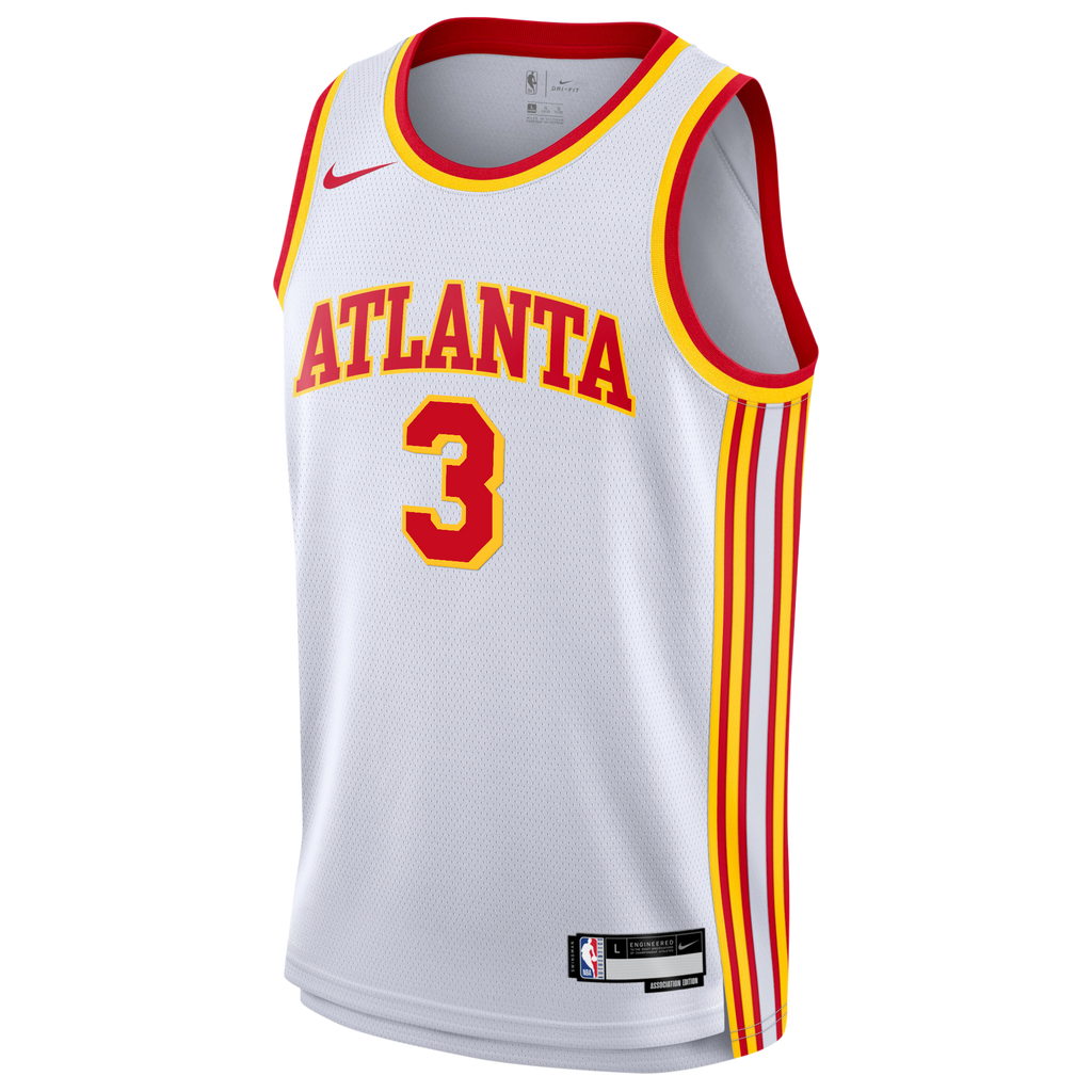 Atlanta Hawks Nike Association Edition Swingman Jersey - White - CJ McCollum - Youth