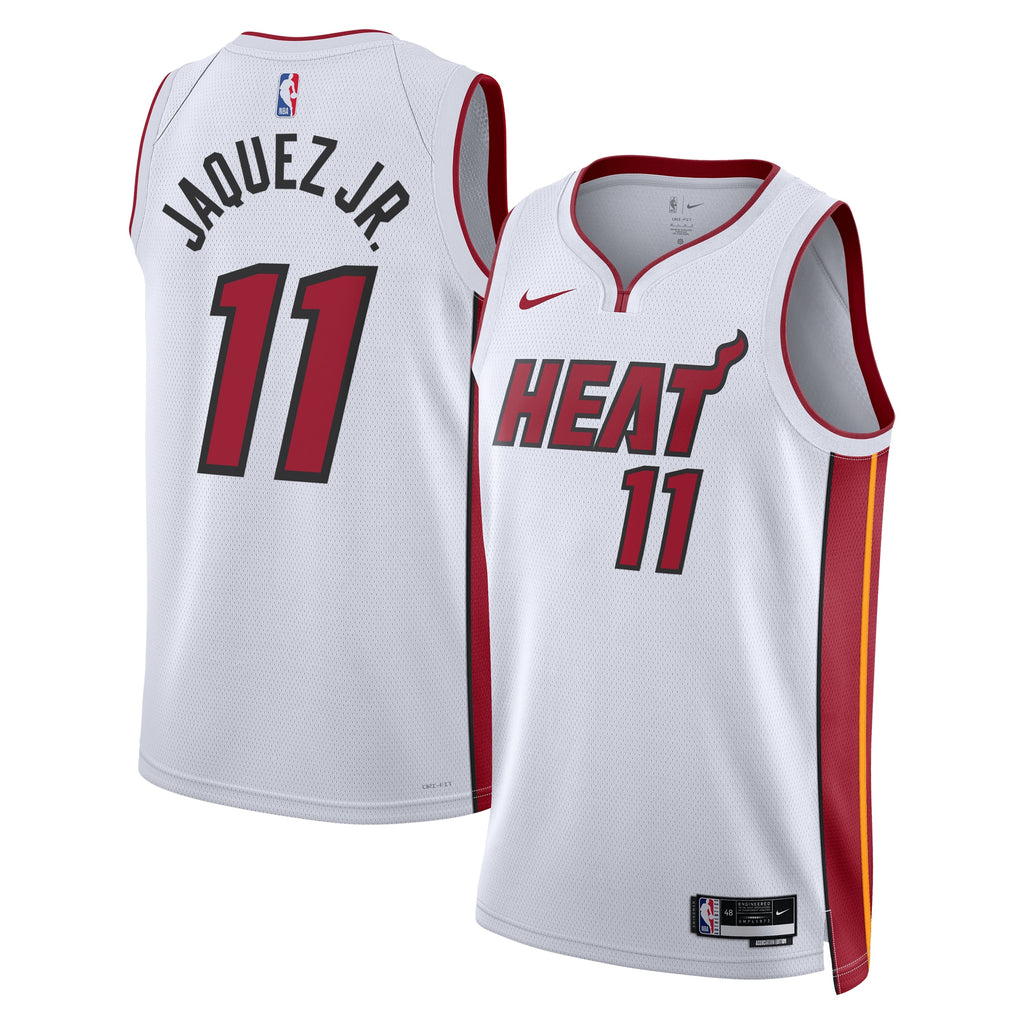 Miami Heat Nike Association Edition Swingman Jersey - White - Jaime Jaquez Jr.  - Unisex