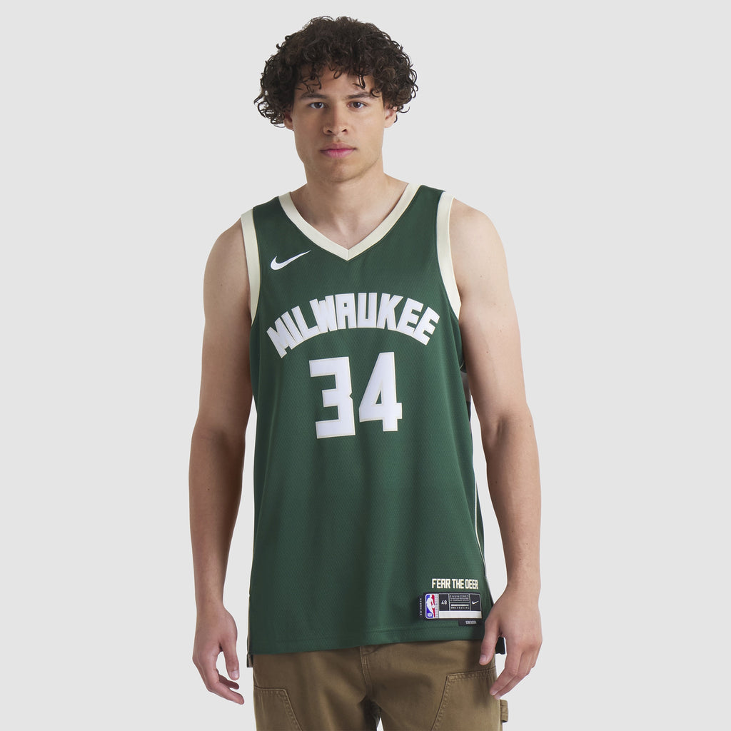 Milwaukee Bucks Giannis Antetokounmpo Nike Dri-Fit Swingman Jersey