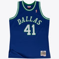 Dallas Mavericks Mitchell & Ness Swingman Jersey Road Dirk Nowitzki 1998-99