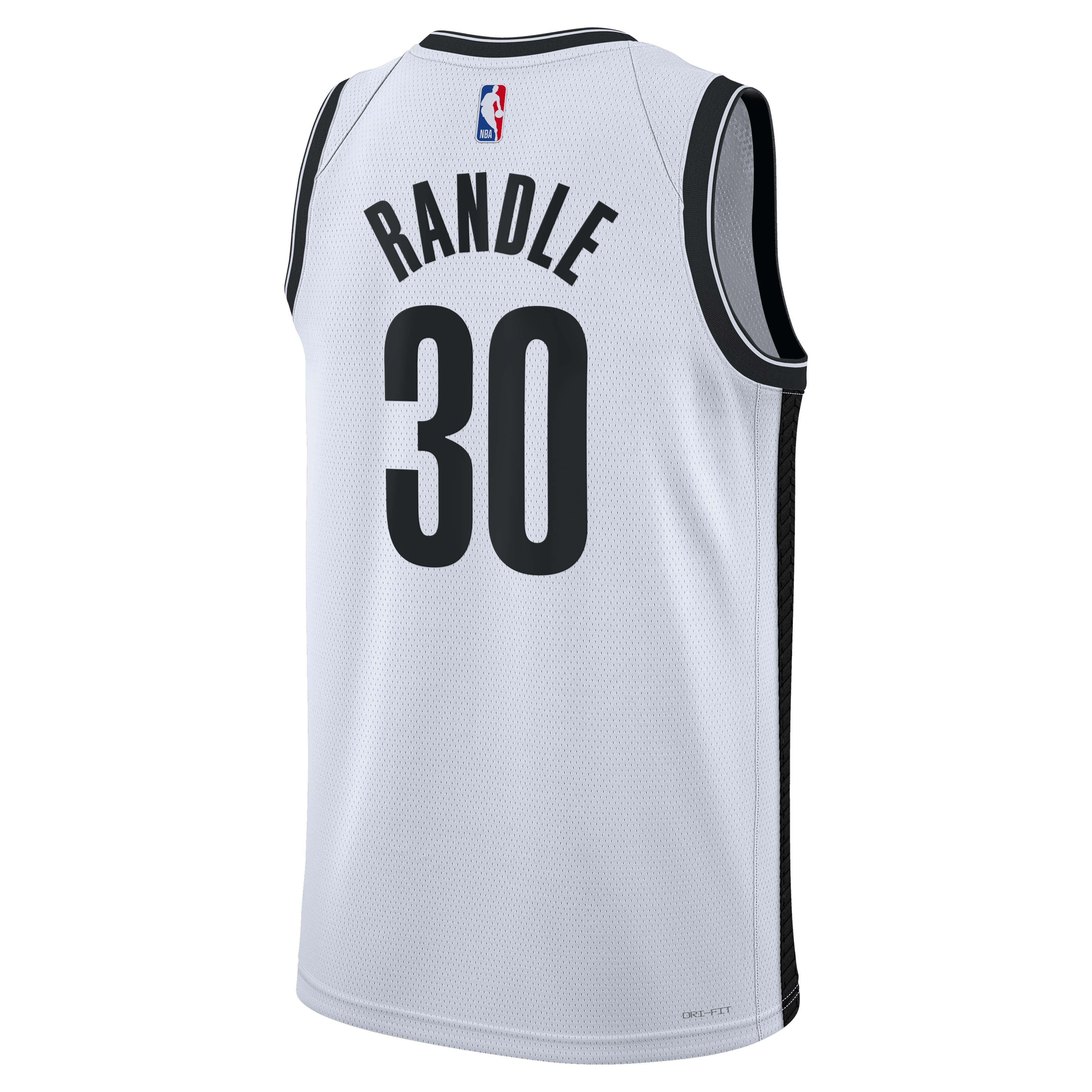 Brooklyn Nets Nike Association Edition Swingman Jersey - White - Julius Randle - Unisex
