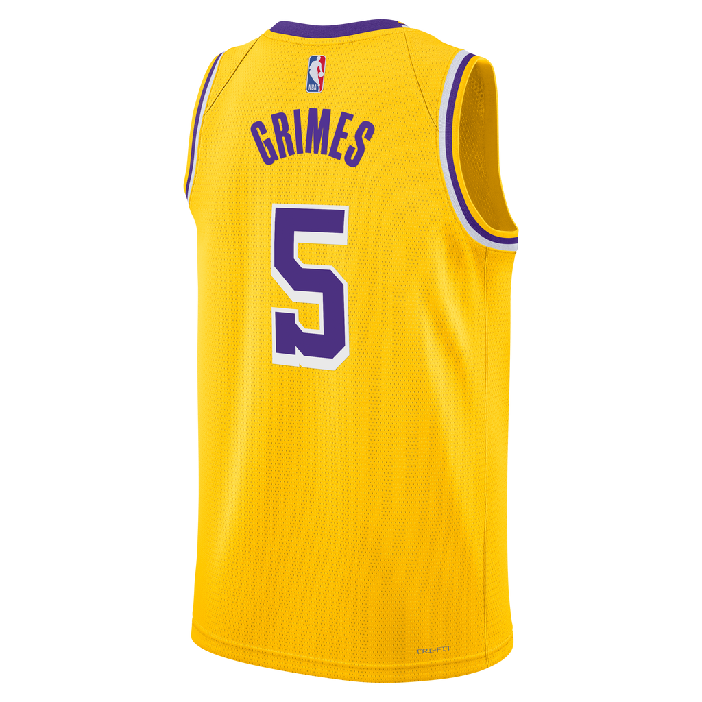 Los Angeles Lakers Nike Icon Edition Swingman Jersey - Gold - Quentin Grimes - Unisex
