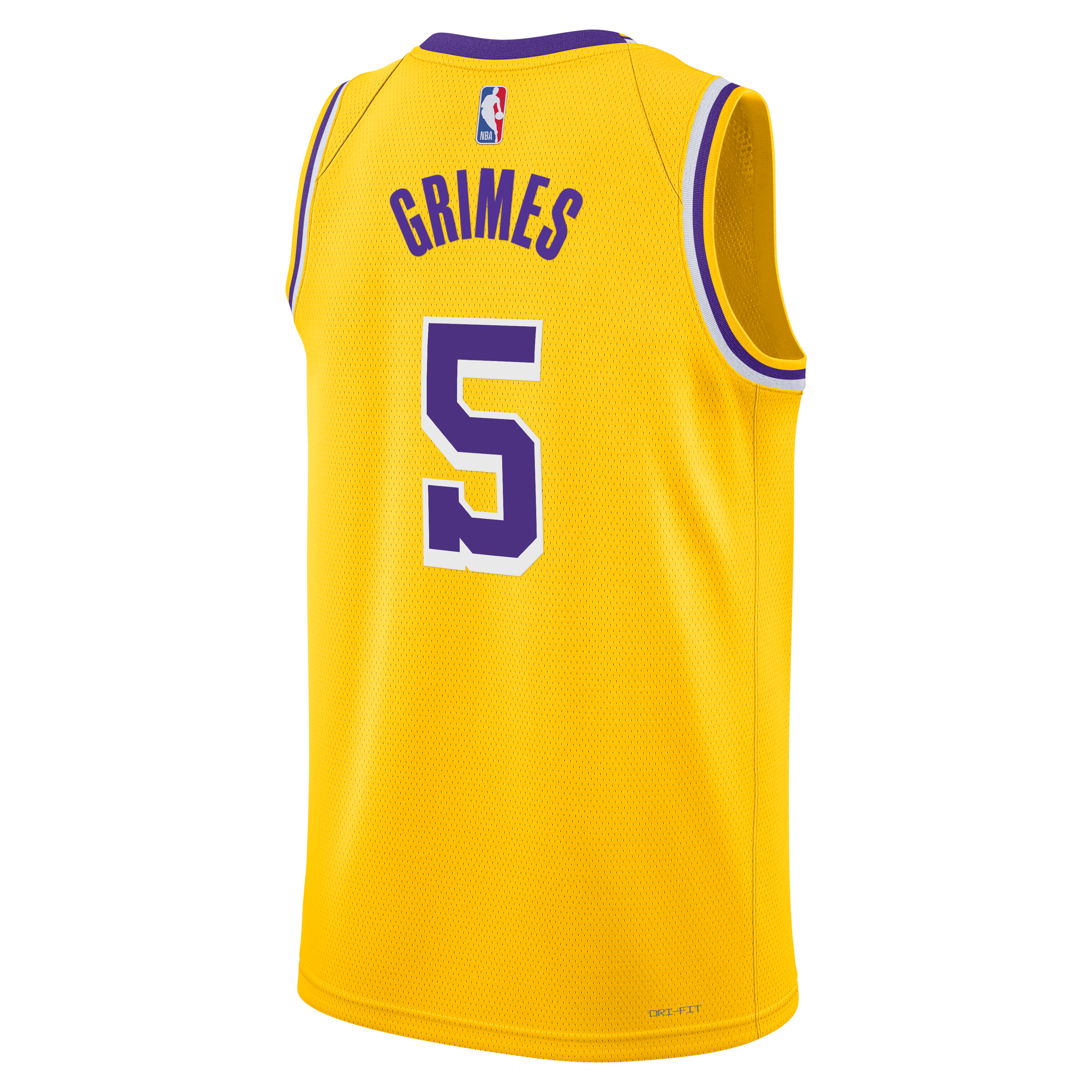 Los Angeles Lakers Nike Icon Edition Swingman Jersey - Gold - Quentin Grimes - Unisex