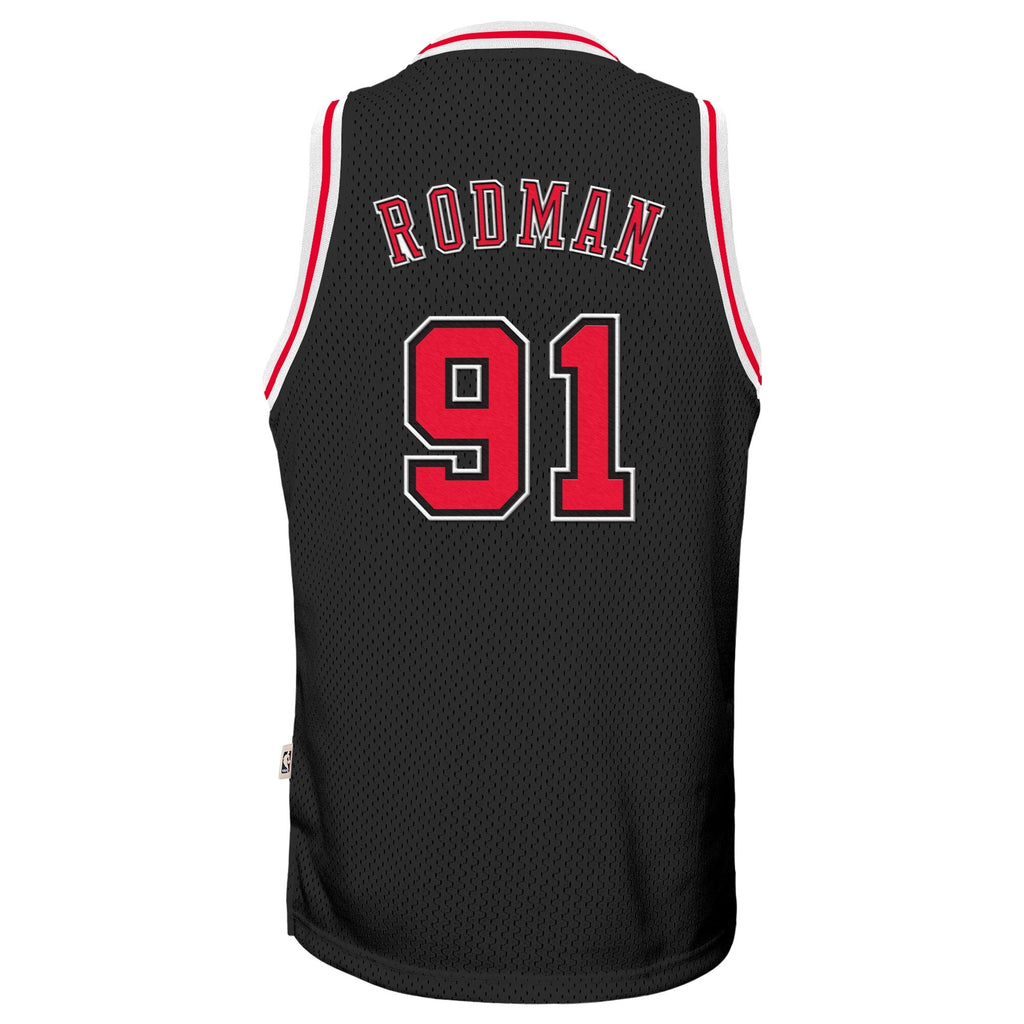 Chicago Bulls Dennis Rodman 1997-98 Hardwood Classics Alernate Swingman Jersey - Black - Youth