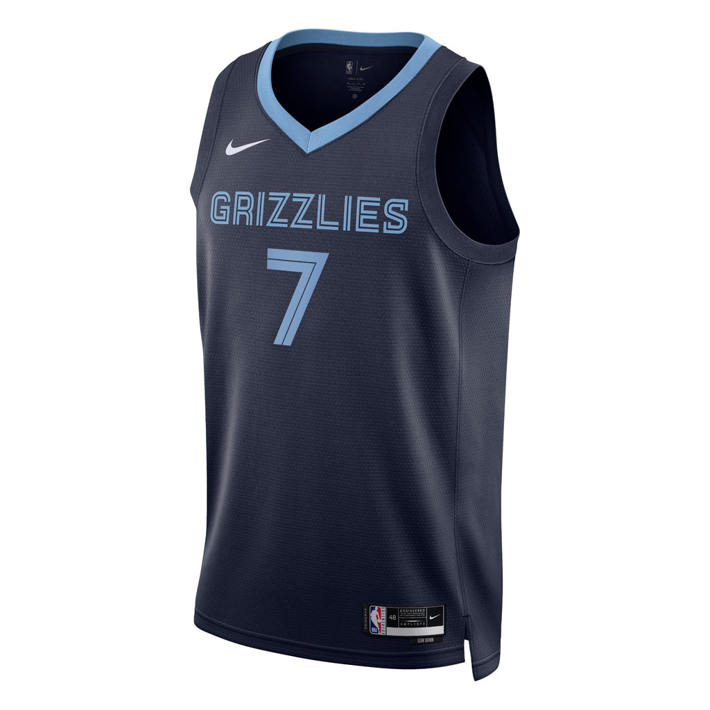 Memphis Grizzlies Nike Icon Edition Swingman Jersey - Navy - Santi Aldama - Unisex