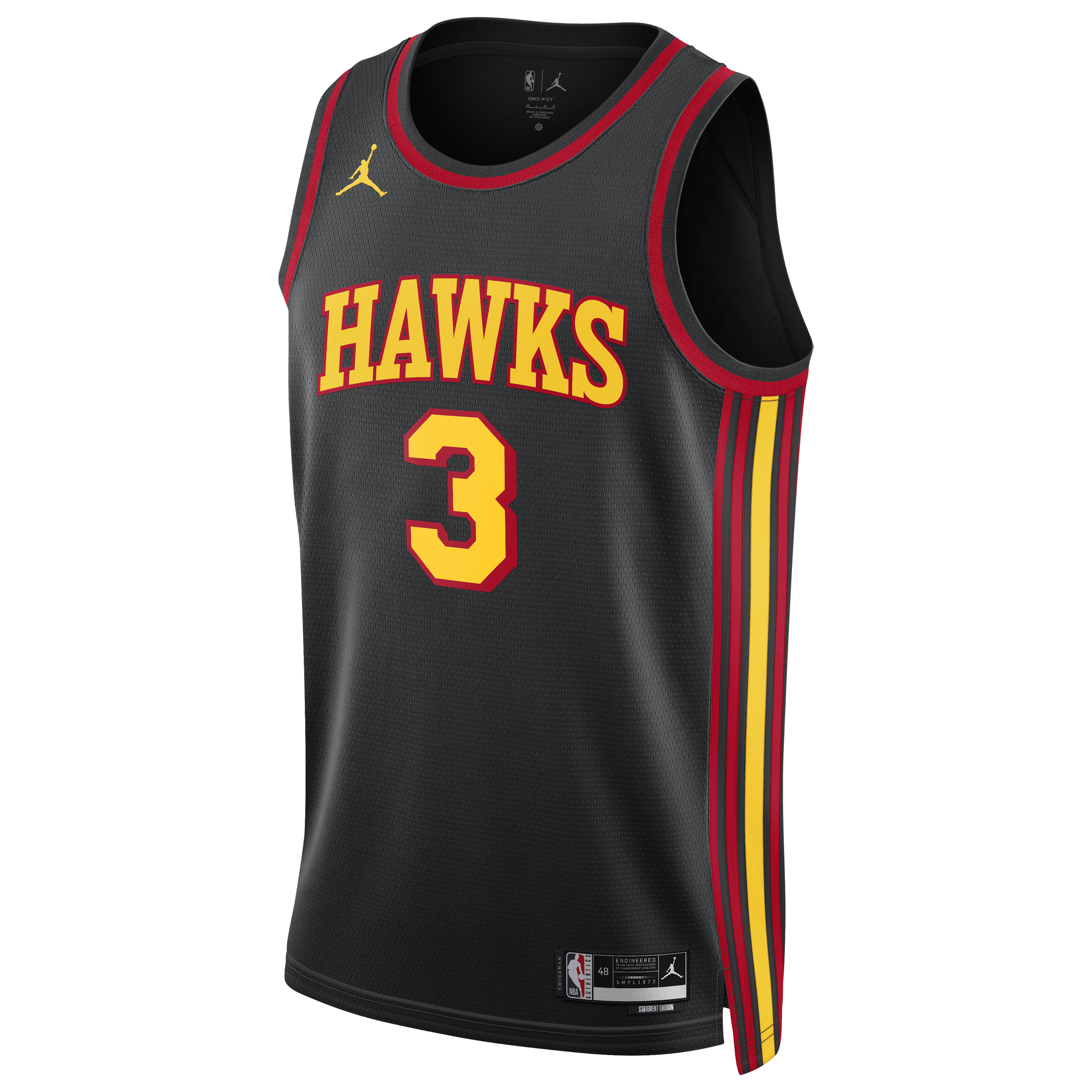 Atlanta Hawks Jordan Brand Statement Edition Swingman Jersey - Black - CJ McCollum - Unisex
