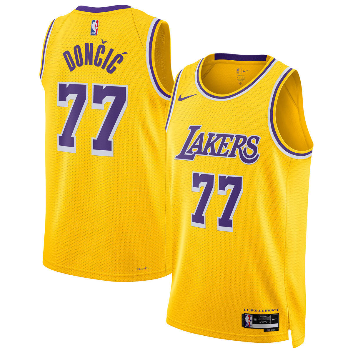 Los Angeles Lakers Nike Icon Swingman Jersey - Luka Doncic - Unisex