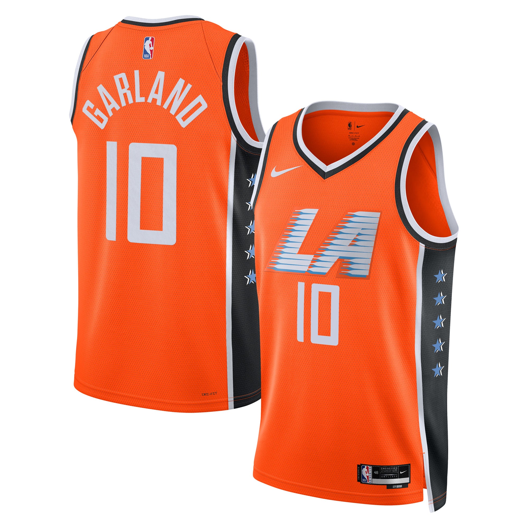 LA Clippers Nike 2025/26 City Edition Swingman Jersey - Orange - Darius Garland - Unisex