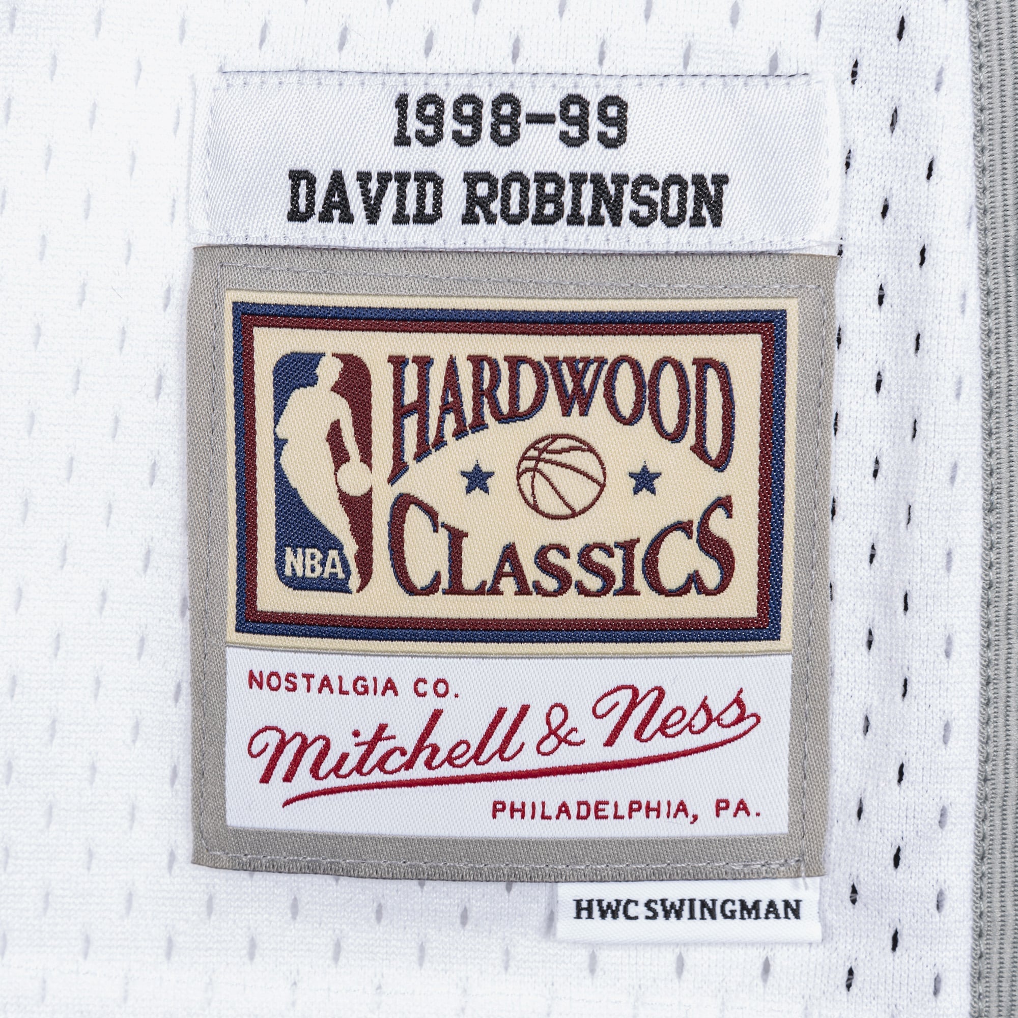 San Antonio Spurs Mitchell & Ness David Robinson 1998 Swingman Authentic Jersey - White