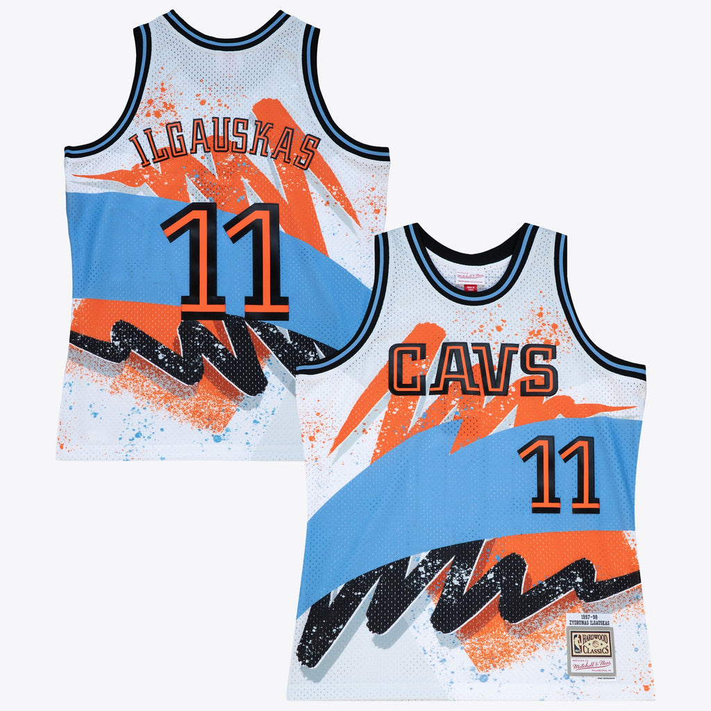 Cleveland Cavaliers Mitchell & Ness Zydrunas Ilgauskas 1997 Hyper Hoops Swingman Jersey - White