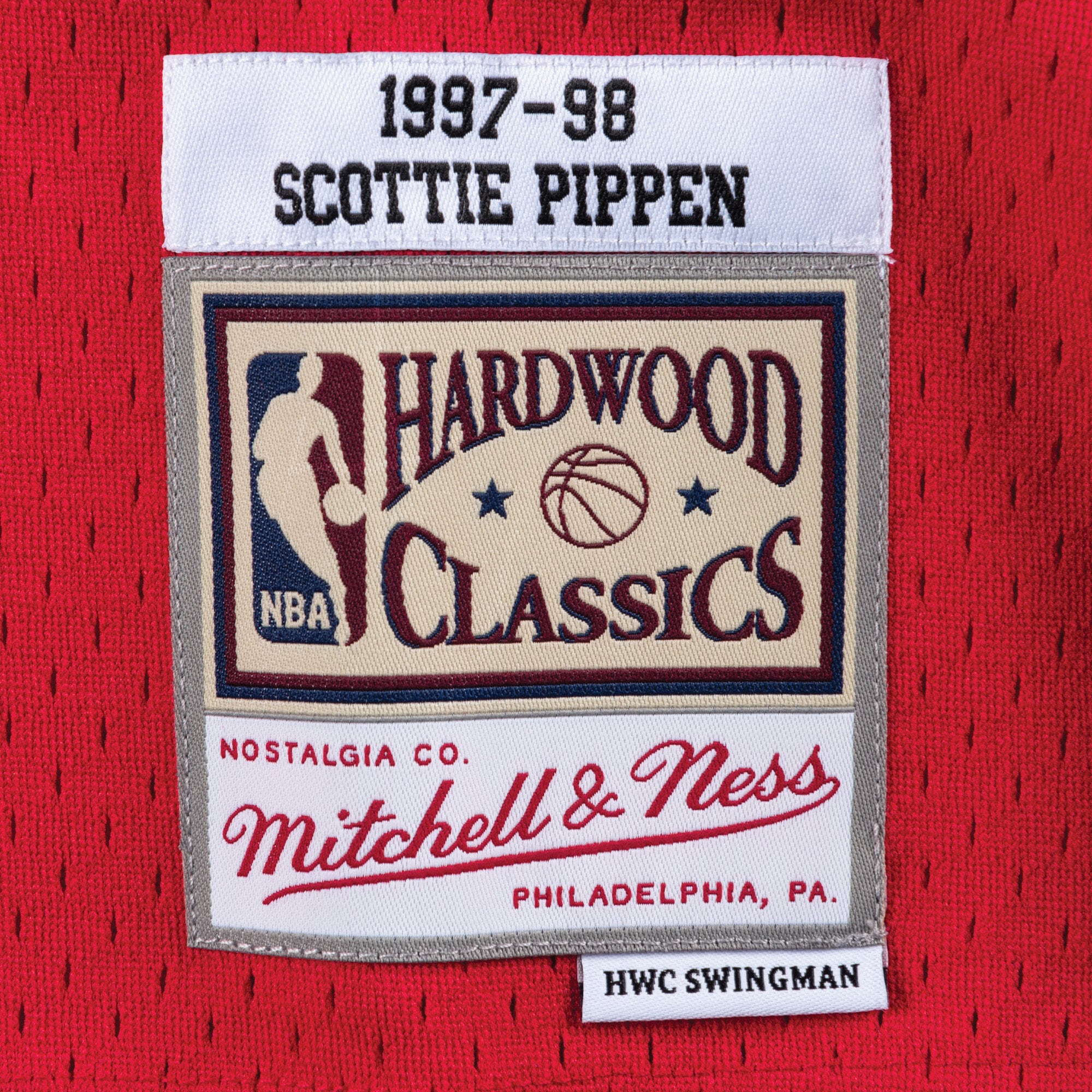 Chicago Bulls Mitchell & Ness Swingman Jersey Road Scottie Pippen 97