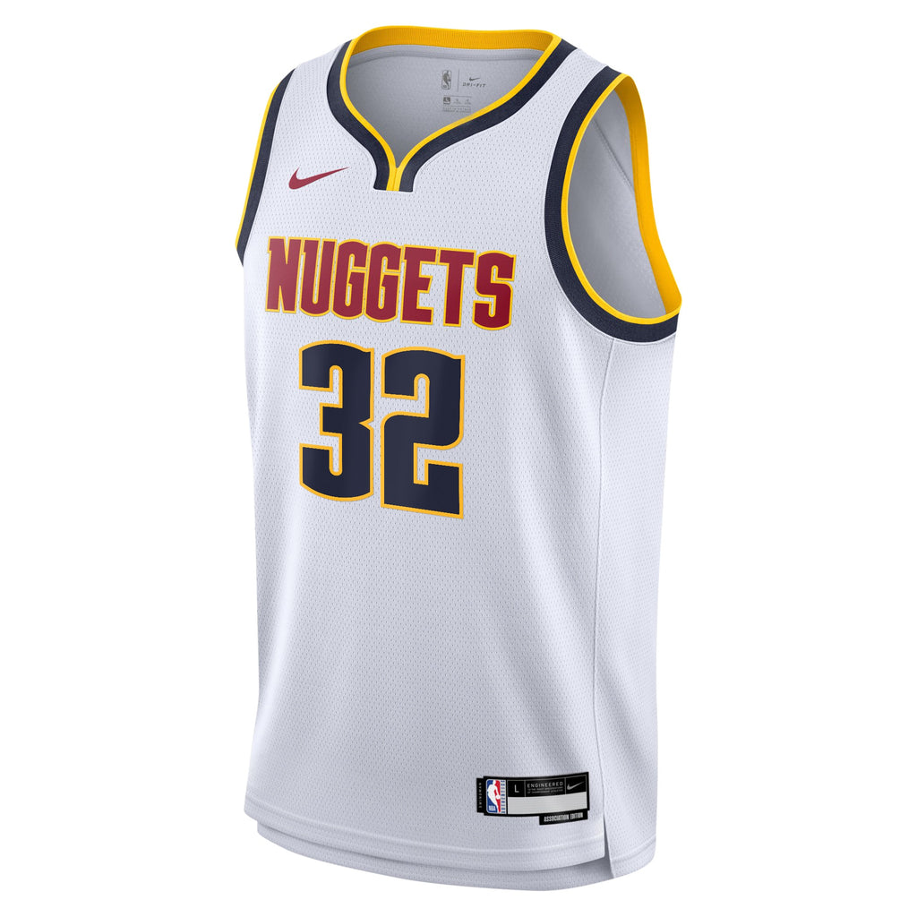 Denver Nuggets Nike Association Swingman Jersey - White - Aaron Gordon - Youth
