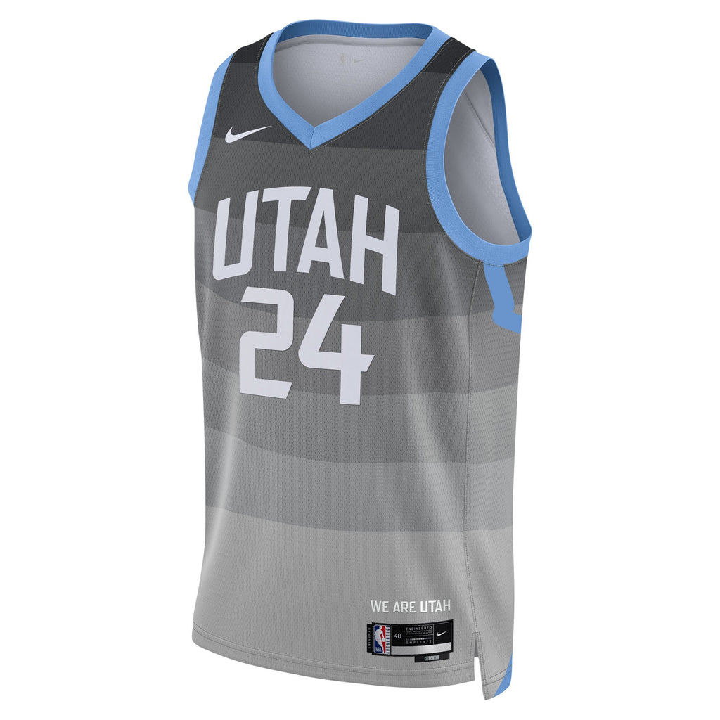Utah Jazz Nike 2025/26 City Edition Swingman Jersey - Gray - Walker Kessler - Unisex